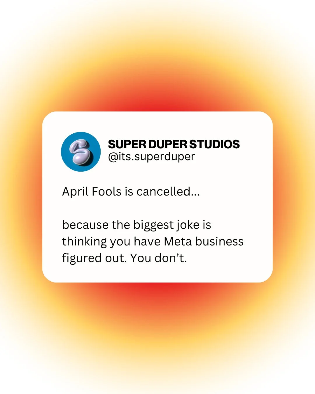 ain't nobody laughing when meta biz is on the screen⁠
⁠
⁠
⁠
keywords: social media marketing, social media memes, social media manager, working in social media, marketing manager, advertising and marketing, marketing agency, social media agency, soci