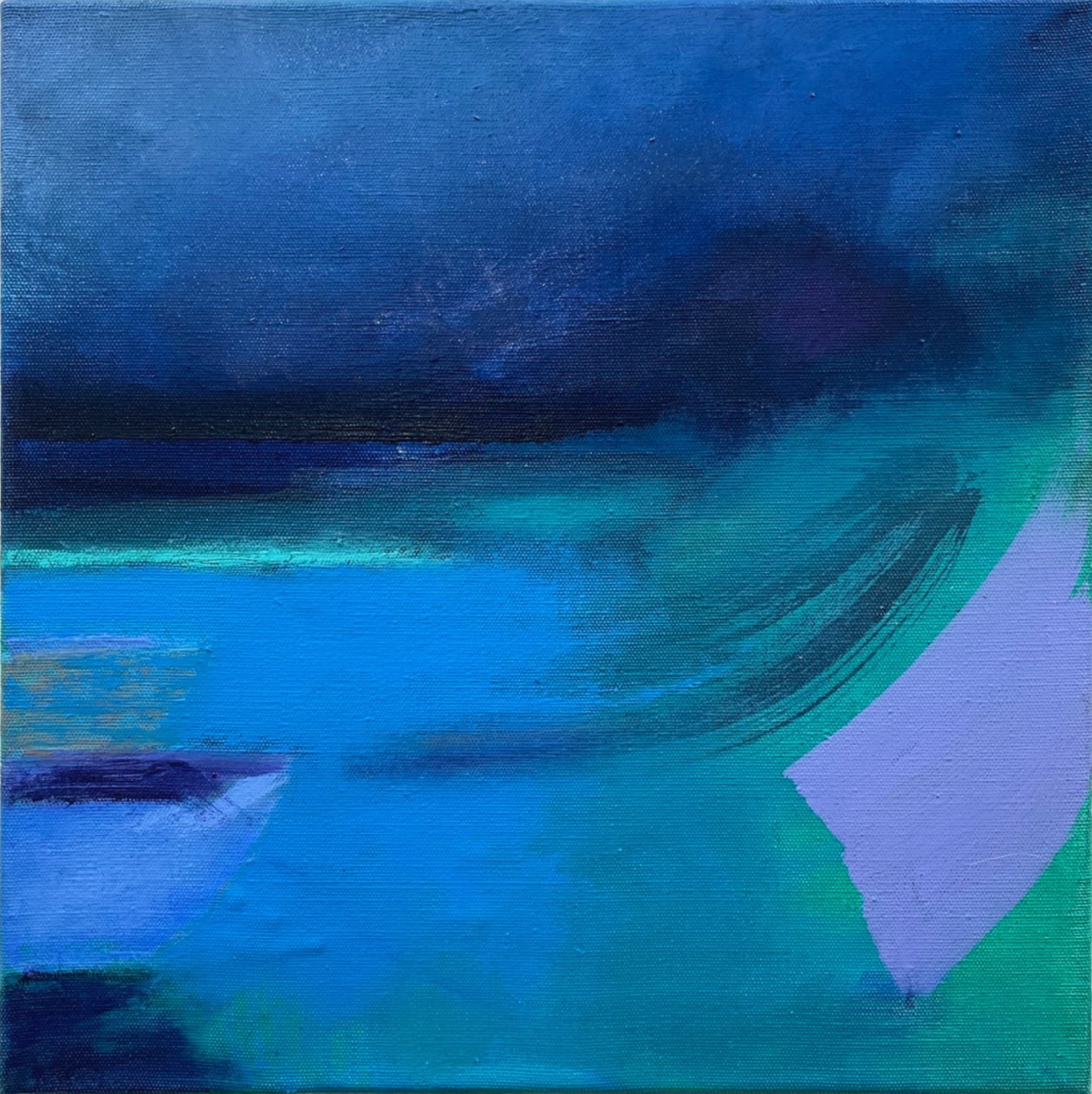Unmoored, 2021, oil on canvas, 40cm x 40cm