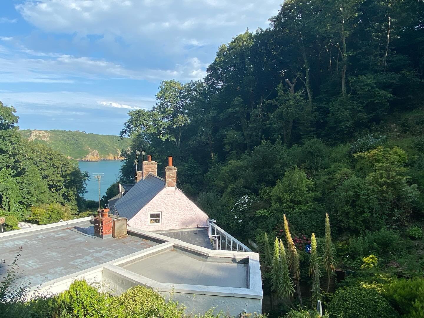 It was wonderful to take the lovely Jo and Yvonne down to Moulin Huet Bay for tea after a busy day of multi-agency training today. The sea view, painted by Renoir, never fails to delight visitors to the island.