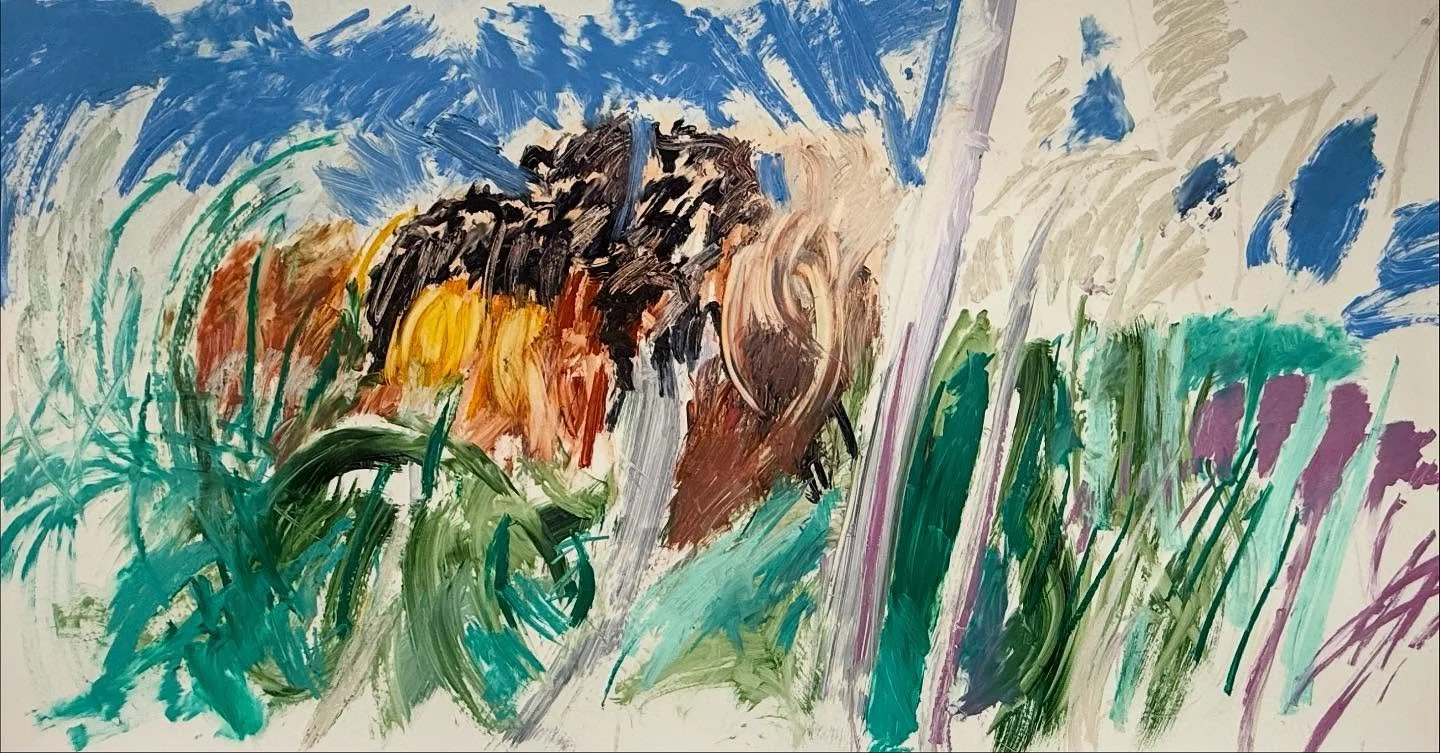 Trying to get a bit more energy into my work today in the studio after a few drawings that just haven&rsquo;t pulled together. They didn&rsquo;t hold any tension or clarity of purpose. This is far from done, but it&rsquo;s helping to work larger agai