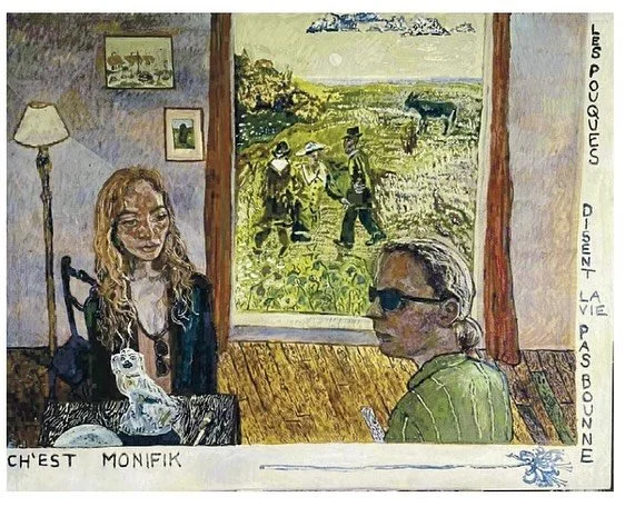 This wonderful new painting by @m.graysmith was commissioned by @guernseymuseums as part of its permanent collection, to celebrate and commemorate the life and art of David Robilliard. Do get down to the exhibition for a look round - it&rsquo;s a joy