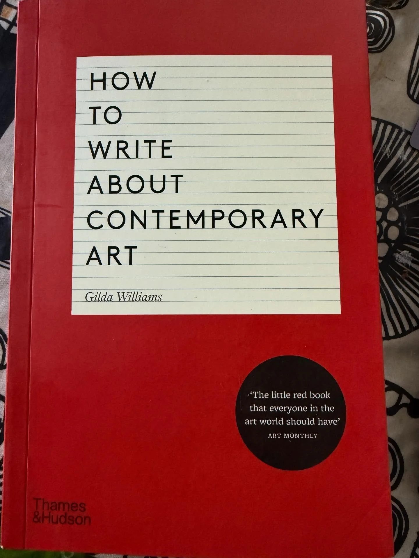 This arrived in the week and I&rsquo;d highly recommend it for anyone struggling with an artist statement, or those just interested in art writing. It&rsquo;s incredibly clearly written and filled with useful examples illustrating good and bad art wr