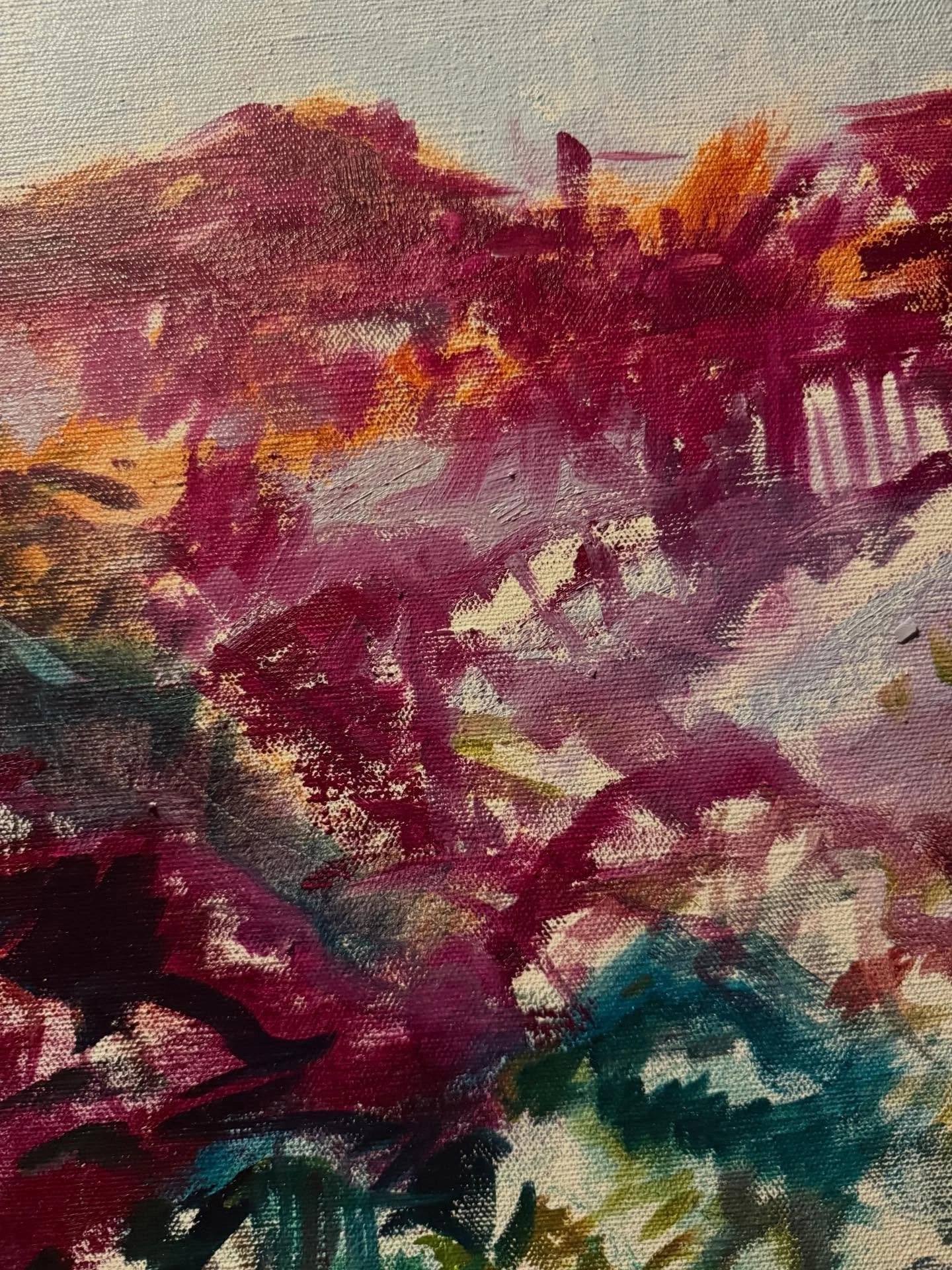 I&rsquo;m feeling quite emotional about the start of this painting for some reason. Can&rsquo;t quite fathom why yet, but it feels different.