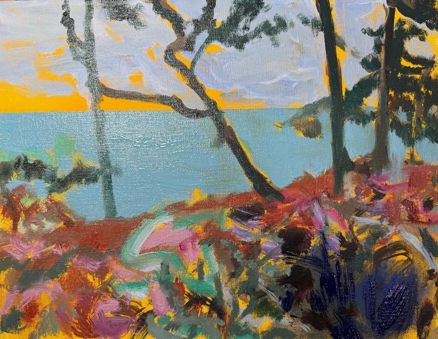 Back in the studio today at last after a Christmas lurgy. Without doubt, my definition of happiness.🪺🍂