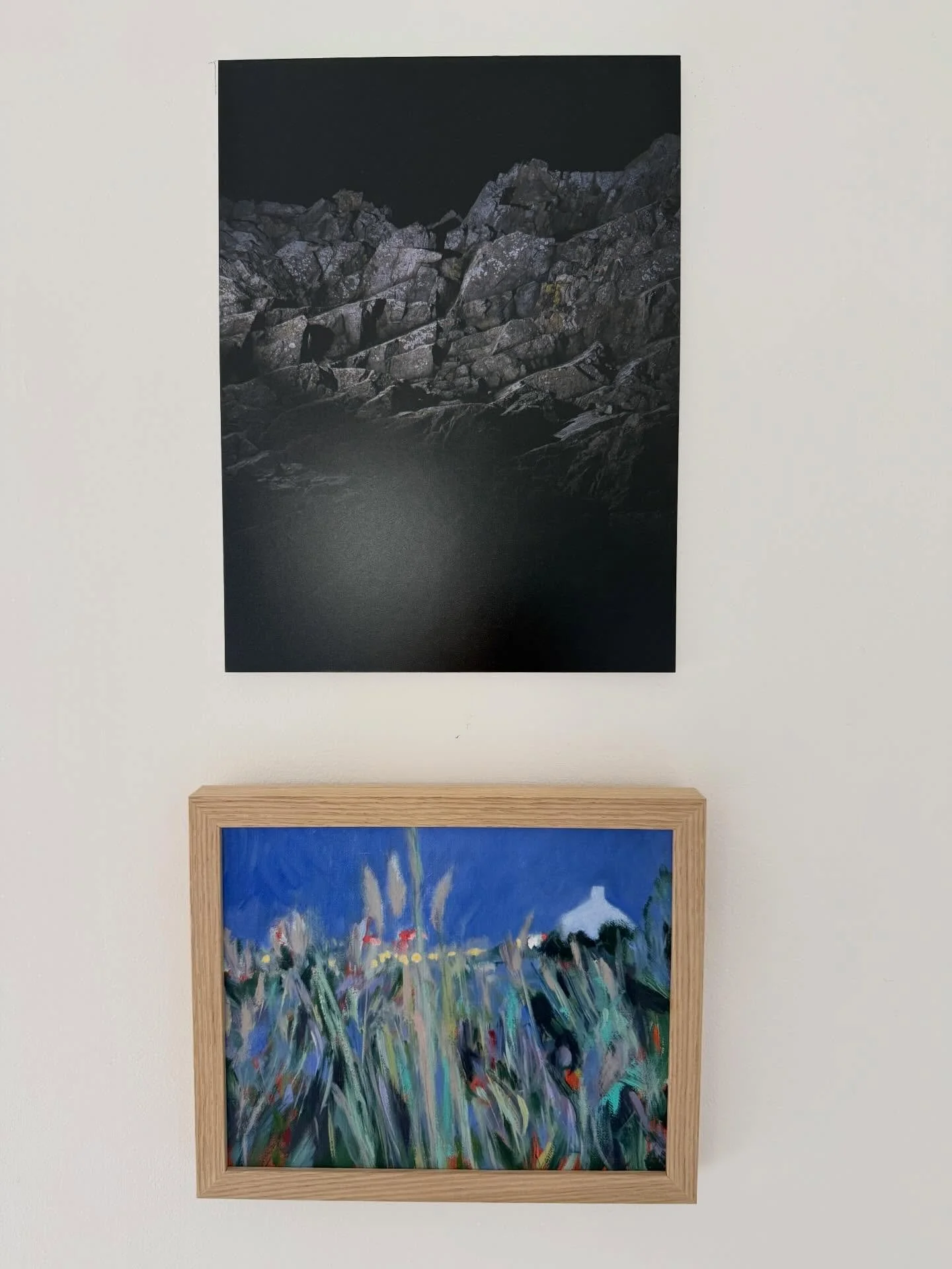 It&rsquo;s the most beautiful light in the GateHouse Gallery this afternoon. Do pop down and see the Hinterlands exhibition showing my work from the last year alongside @aaron.yeandle &lsquo;s beautiful dark nighttime landscapes. I will be at the gal