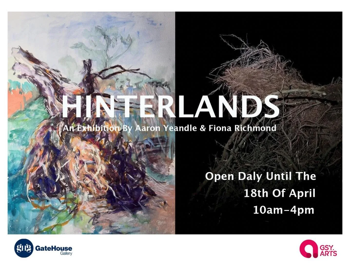 Do visit Hinterlands, and exhibition of landscape painting and photography. It&rsquo;s open at the Gatehouse Gallery at Elizabeth College throughout the Easter period.