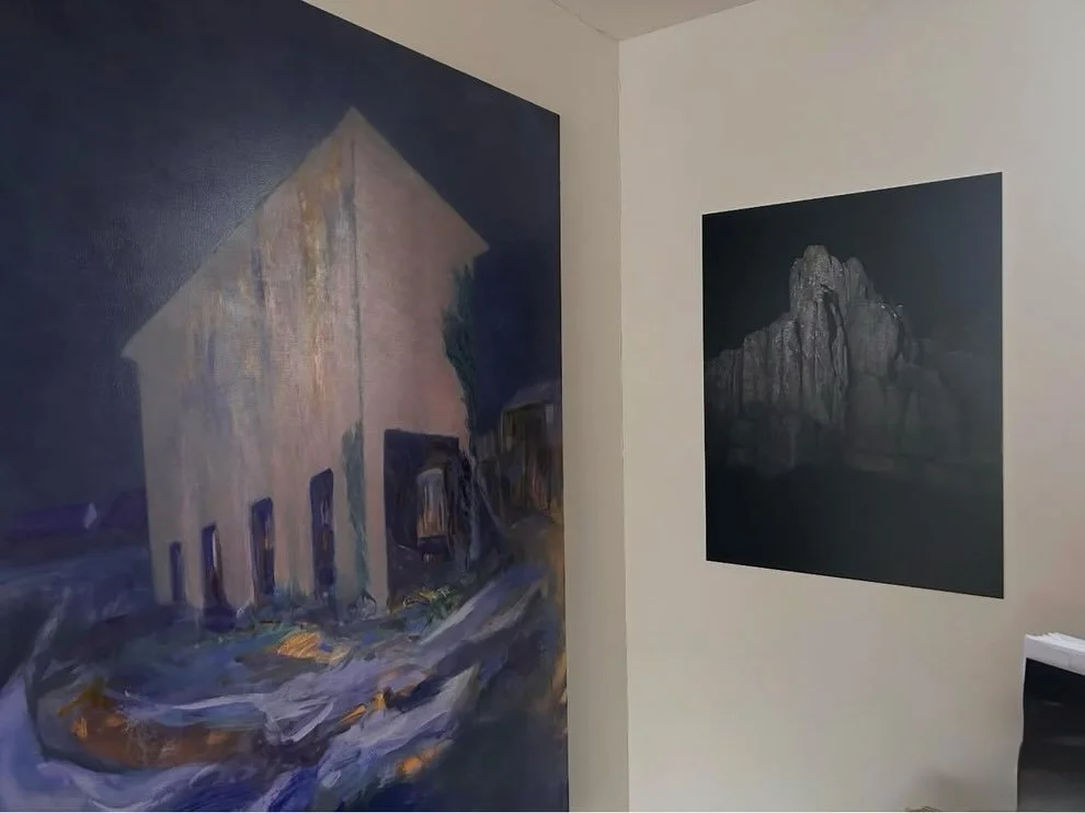 If you&rsquo;re out and about in St Peter Port today, do pop into the @gatehousegalleryec at @elizcollgsy to see &lsquo;Hinterlands&rsquo; an exhibition of landscape painting and photography by @aaron.yeandle and @fionajrichmond This will be open dai