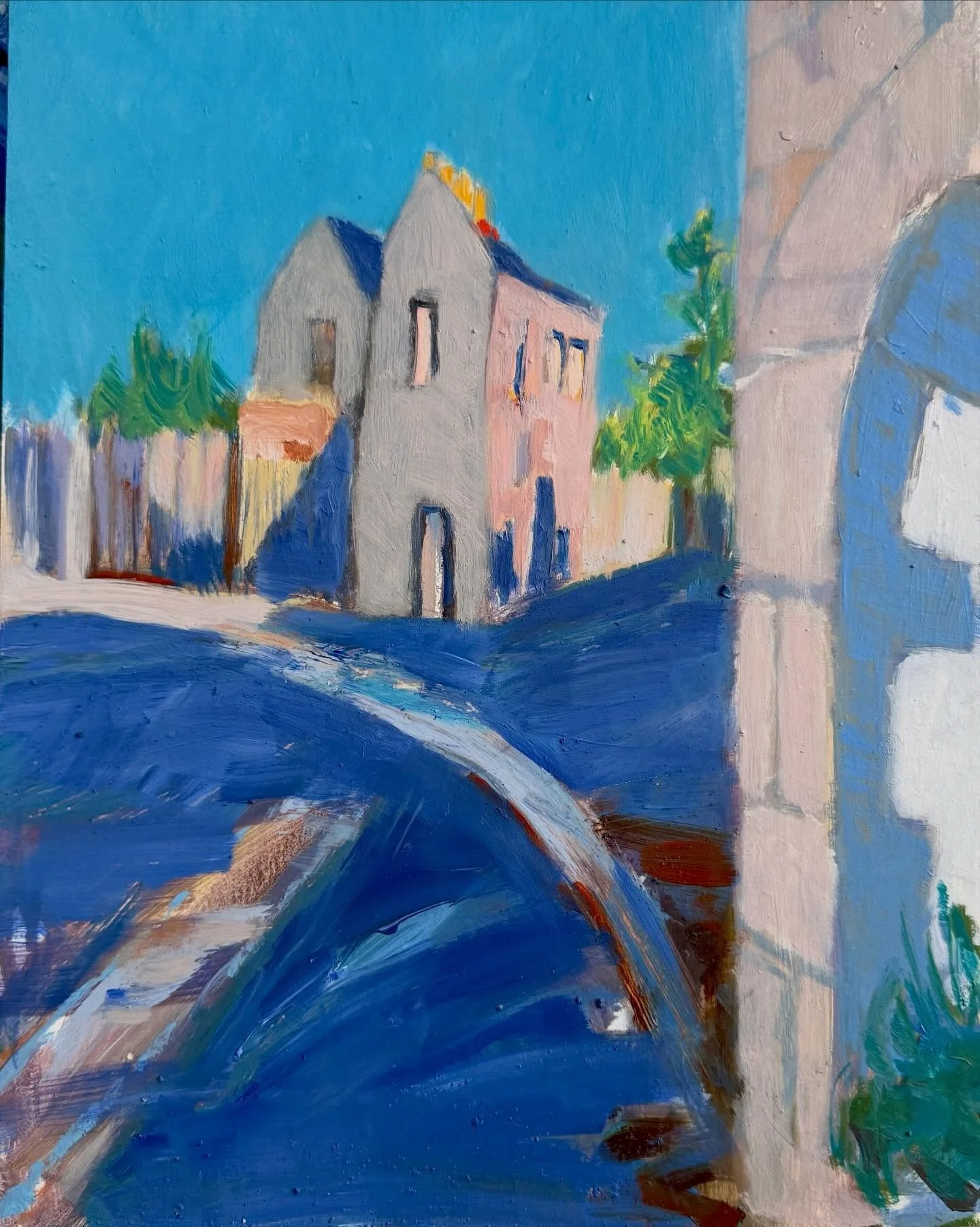 The Triangle House. Not finished and a bit wonky!