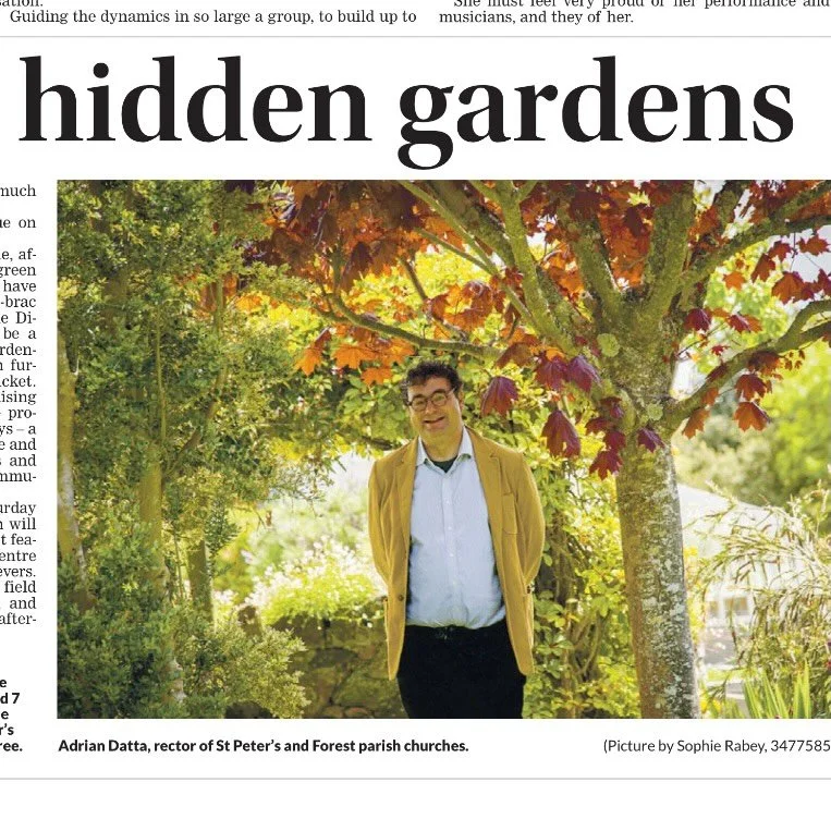 Lovely piece in the Press today about the Hidden Gardens event in St Pierre du Bois and Forest this coming weekend. If visiting, do pop into the Rectory at St Peter&rsquo;s church to see the Response exhibition. It will be open between 10am and 4pm S
