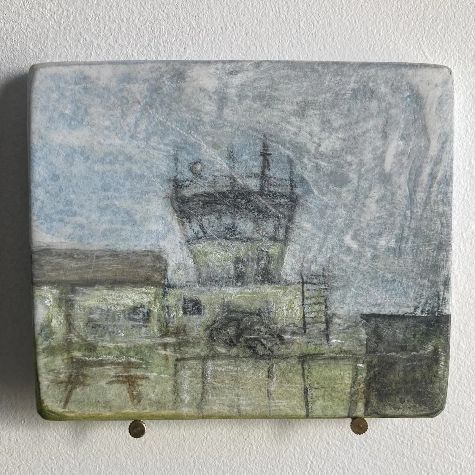 More wonderful work from members of Split Collective showing in the Response Exhibition in Guernsey. Do visit this weekend - 10am-4pm at the Gatehouse Gallery Elizabeth College, and the Rectory at St Peter&rsquo;s Church. 
1. Emma Withers, The Contro