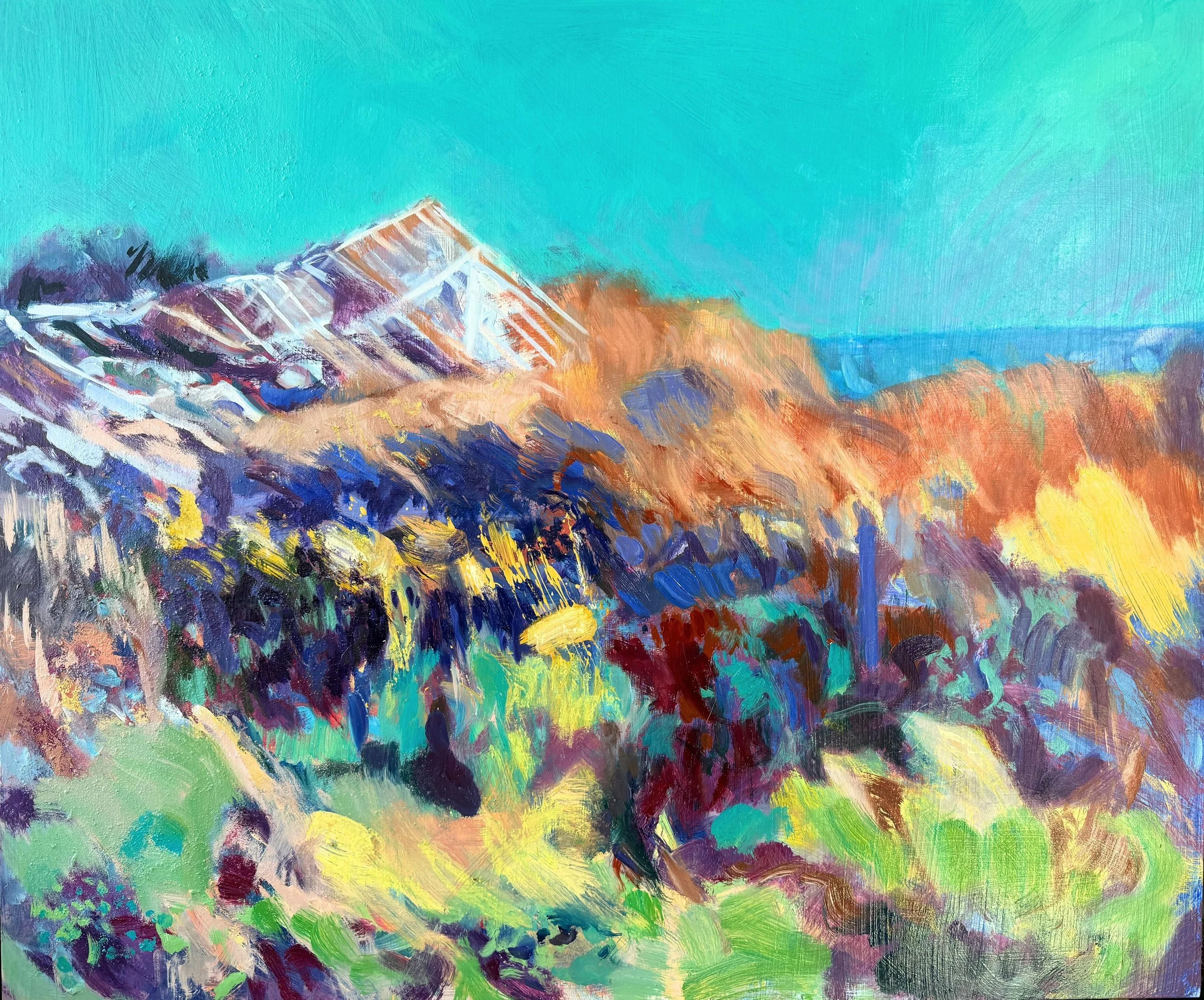 Decades ago when you flew into Guernsey, the island would be a glittering sea of light: the sun reflecting off the glass panes of greenhouses. These covered a sizeable proportion of the land. Today, most of these spaces are a collapsed, sagging memor