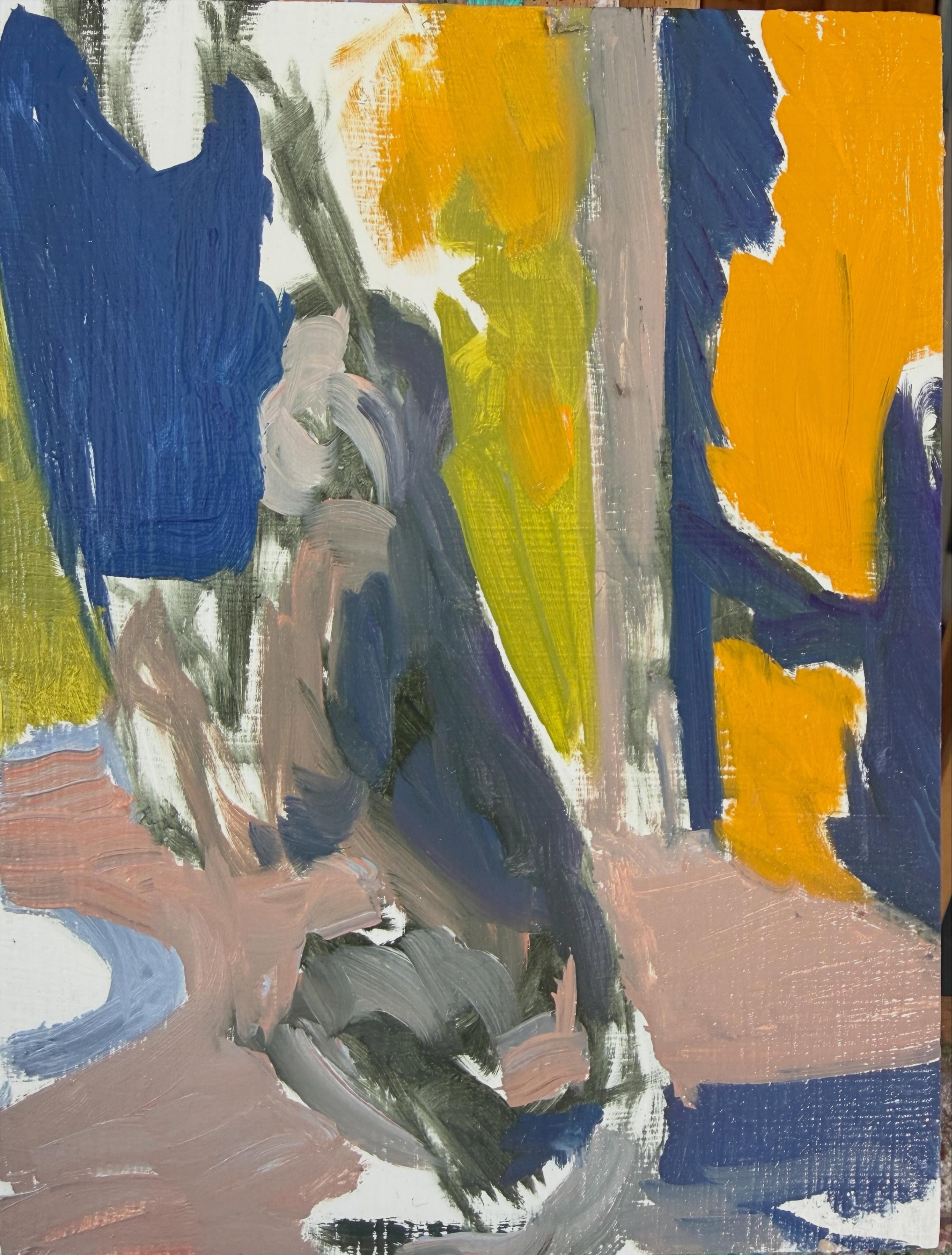 Today I&rsquo;ve been working from old black and white family photos. This small painting sketch one is from one from the early 1950s when my Gran found a monkey at the local animal shelter and took him home. He tormented the dog by jumping on his ba
