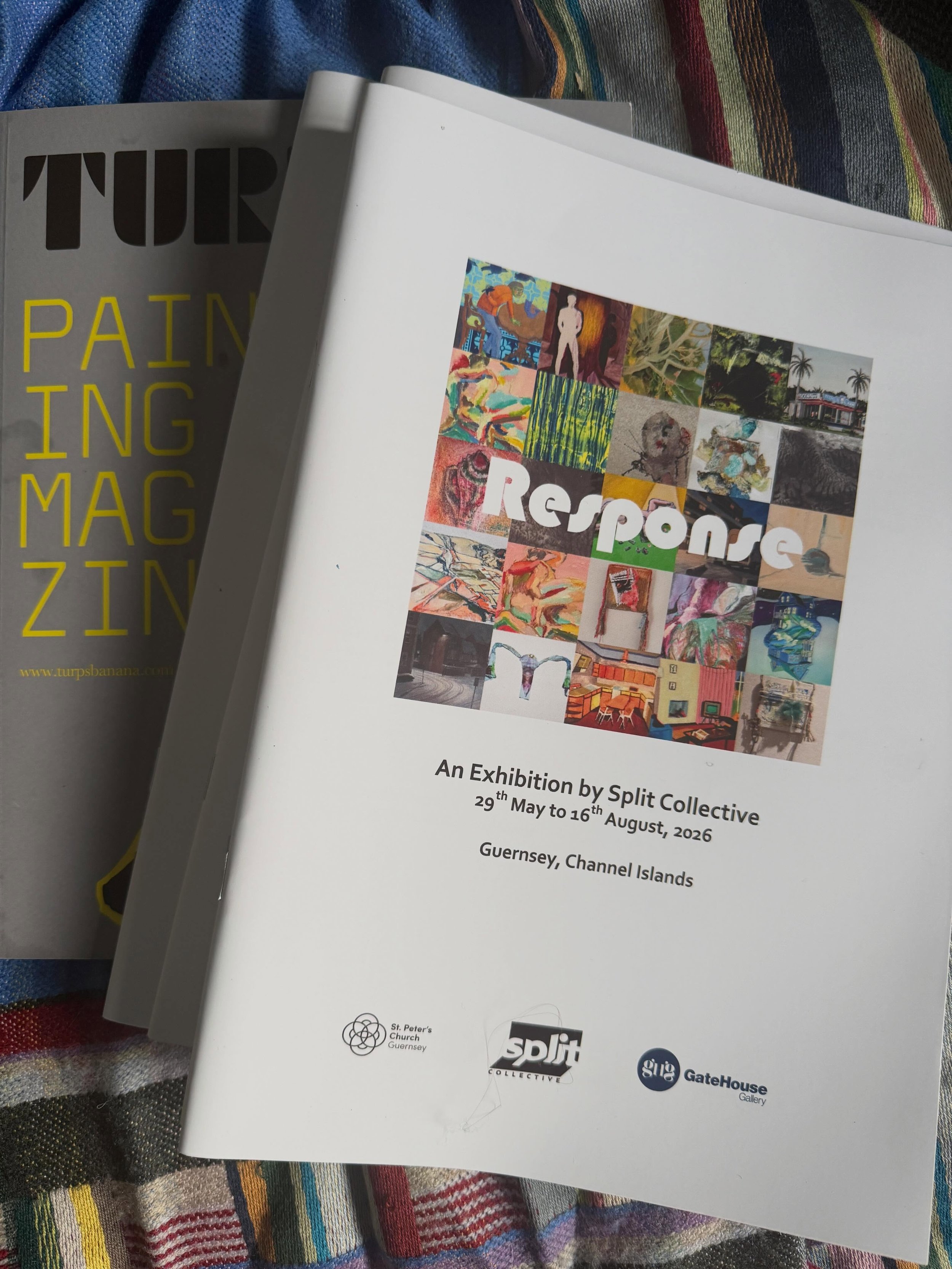 The Response Exhibition showing the work of members of Split Collective will be closed this weekend for a rehang. Initially it was showing at the Gatehouse Gallery in St Peter Port and the Rectory in St Pierre du Bois. The Gatehouse show has now move