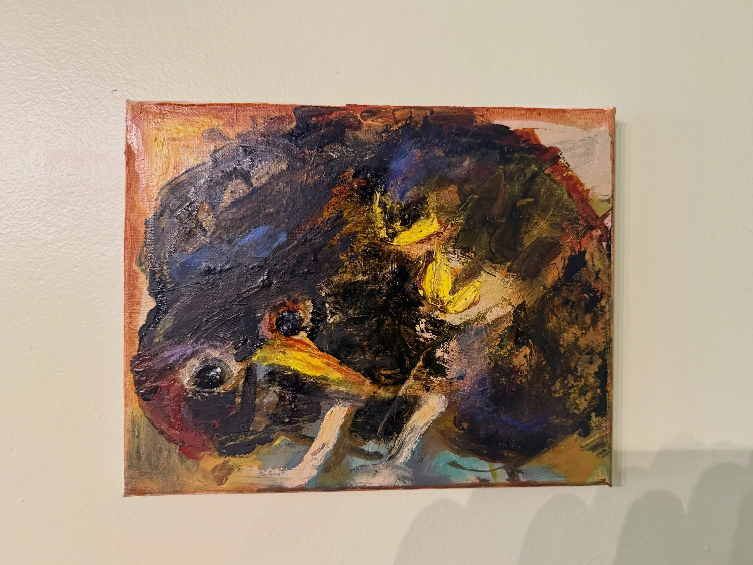 Some of @collective.split &lsquo;s work that has moved from the Gatehouse Gallery in St Peter Port to the Rectory at St Peter&rsquo;s. Please excuse my less than wonderful photographs. Before the exhibition comes down, I&rsquo;m going to either bring