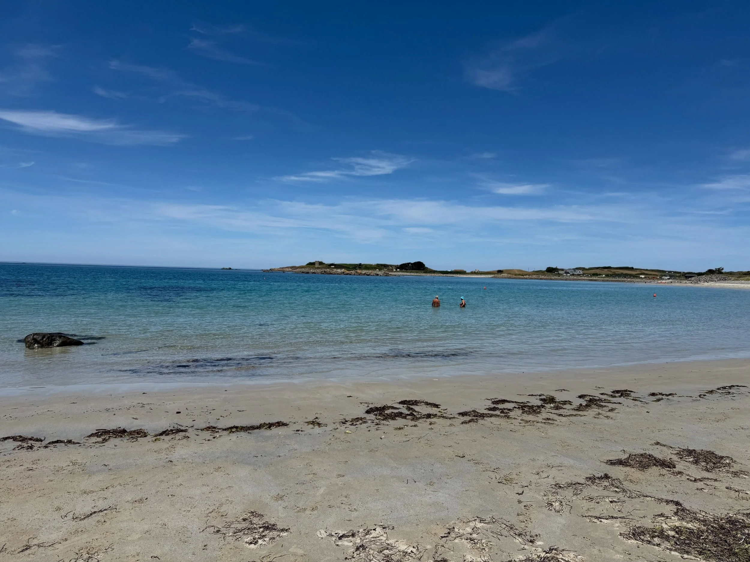 So hot today so I escaped my desk for a high tide lunchtime swim with my Mum. The perfect antidote to the stresses of life!