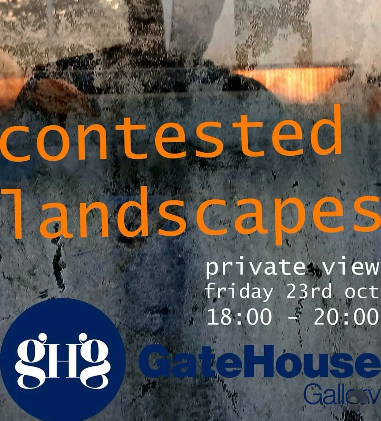 I&rsquo;m delighted to be co-curating Contested Landscapes exhibition with Adam Stephens, Director of the Gatehouse Gallery, in October. Do put Friday 23rd October in your diary for the private view.