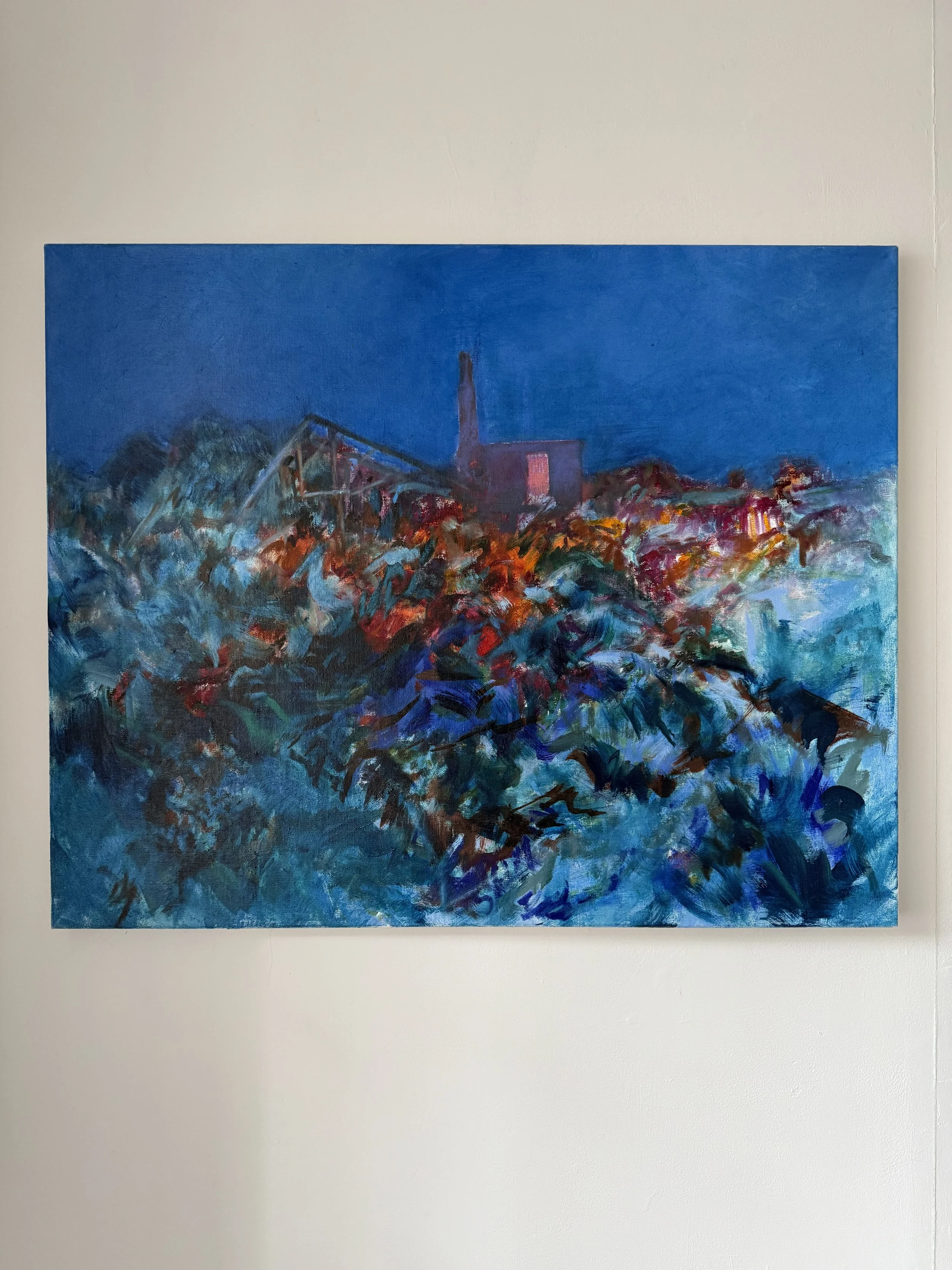 Derelict Greenhouse and Packing Shed, La Fontenelle Bay, 2025-26, 80cm x 100cm unframed