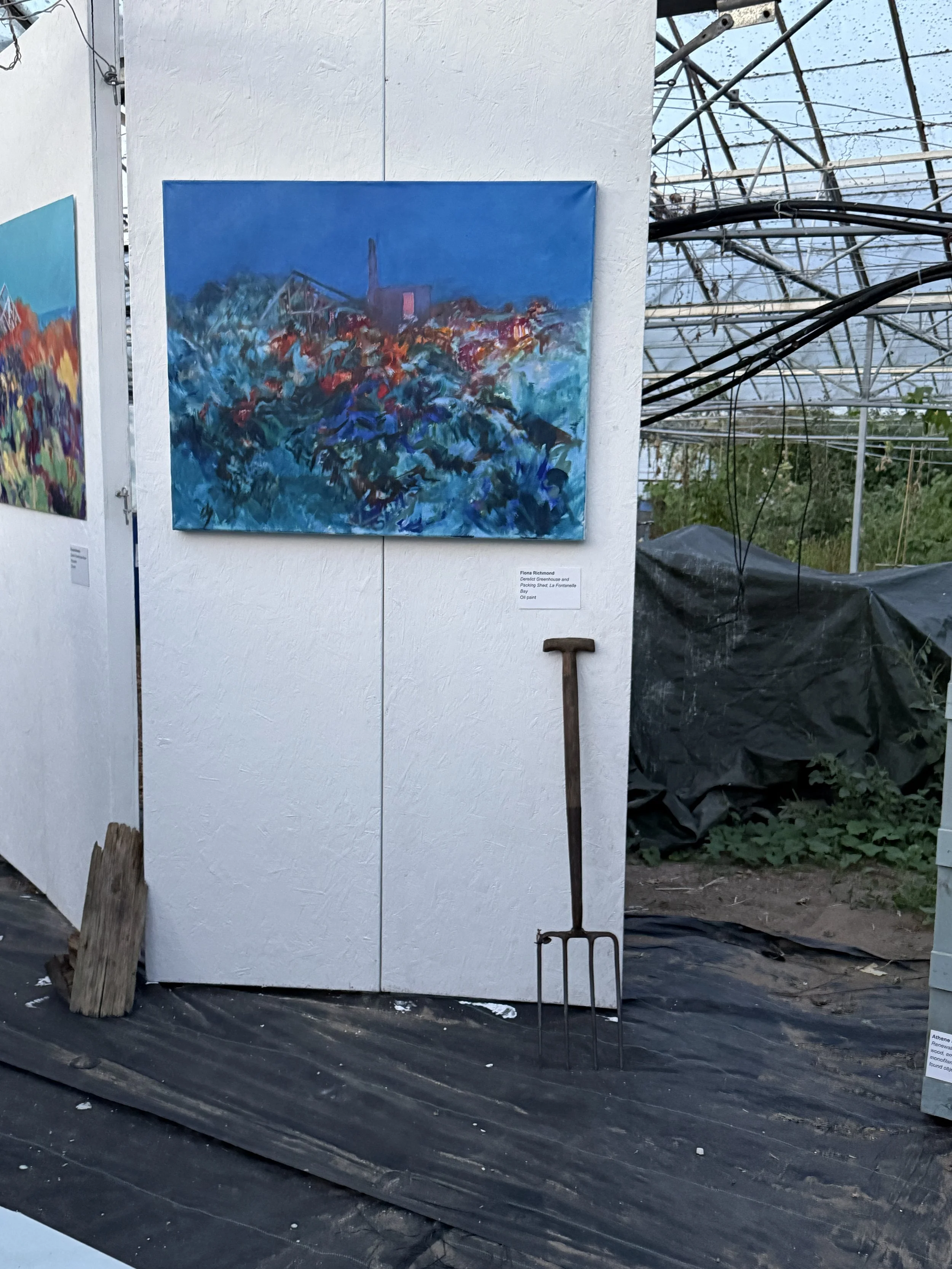 Paintings in situ for the Greenhouse Collective Exhibition, September 2026