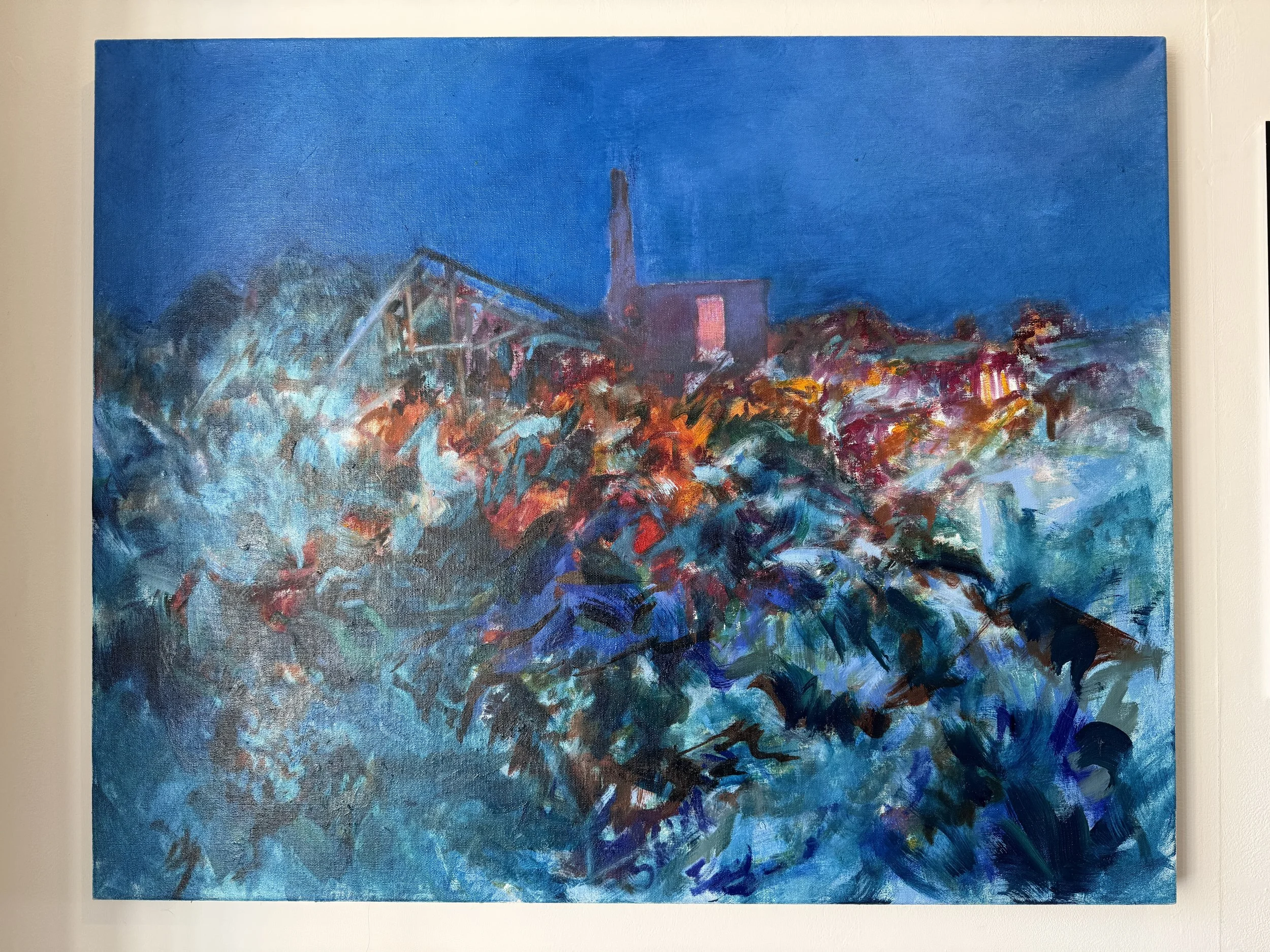 Derelict Greenhouse and Packing Shed, La Fontenelle Bay, 2025-26, 80cm x 100cm unframed