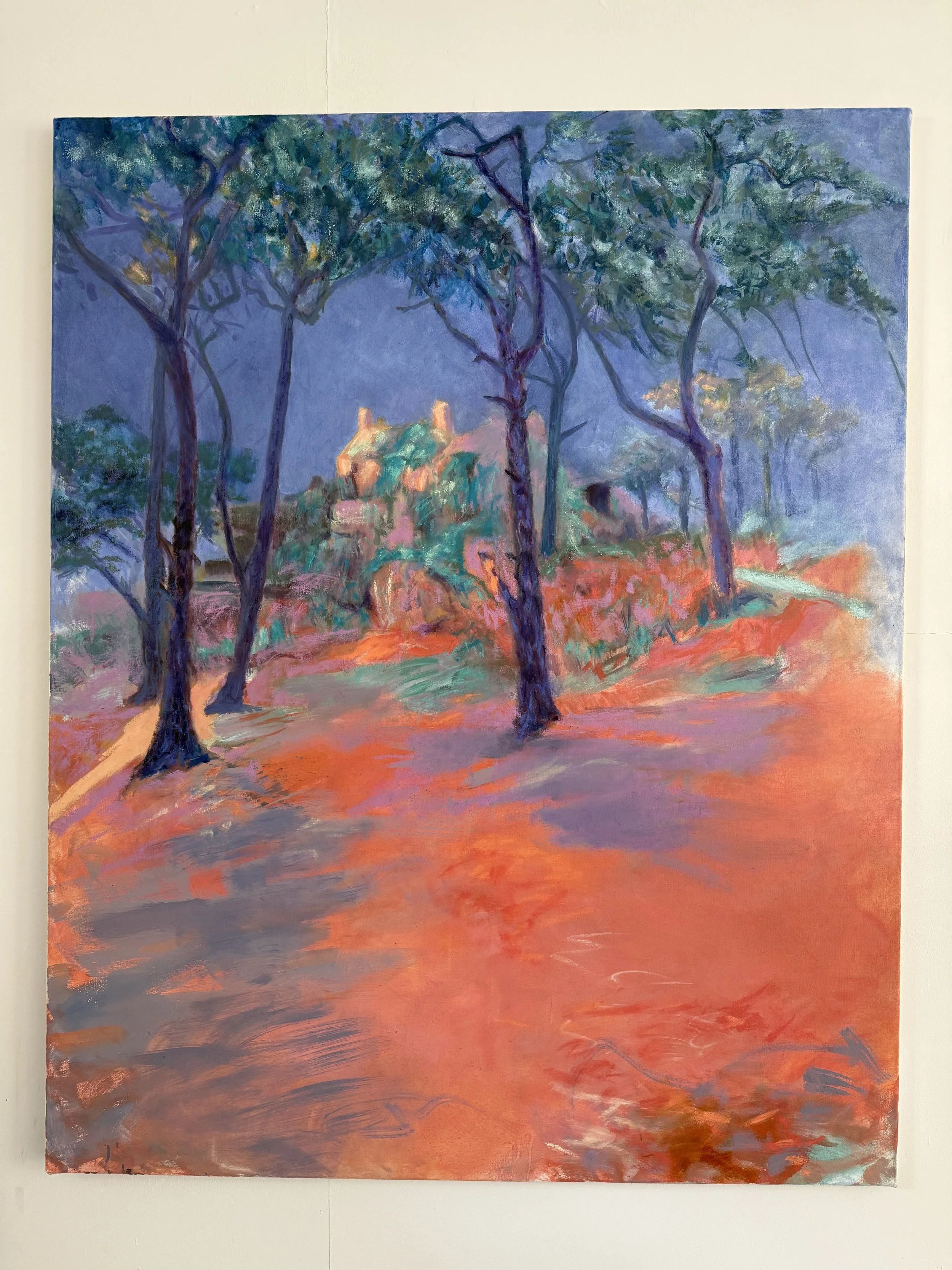 The Sentinel Pines, Le Guet, 2026, Oil on Canvas, 150cm x 120cm 