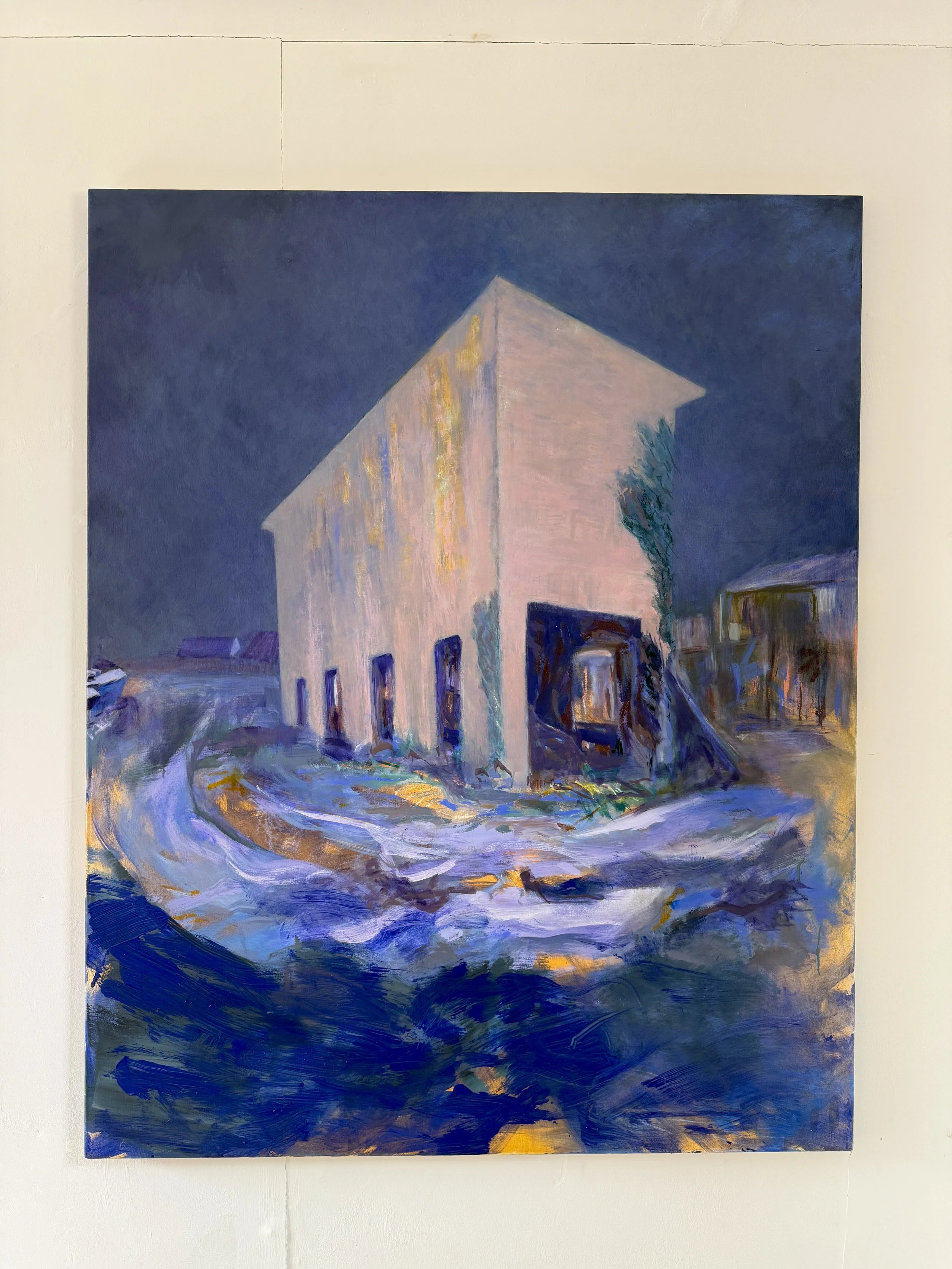 German Stone Crusher, Les Vardes, 2026, Oil on Canvas, 150cm x 120cm