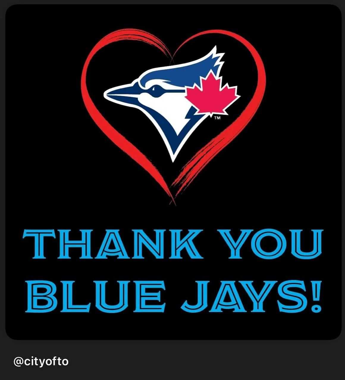 Thank you Jays for bringing families, friends, and communities together and connecting Canada from coast to coast. 💙🧢⚾️🙏🇨🇦
