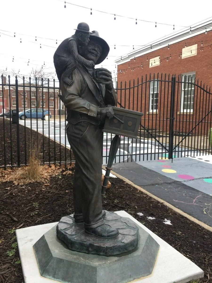 Organ Grinder Sculpture