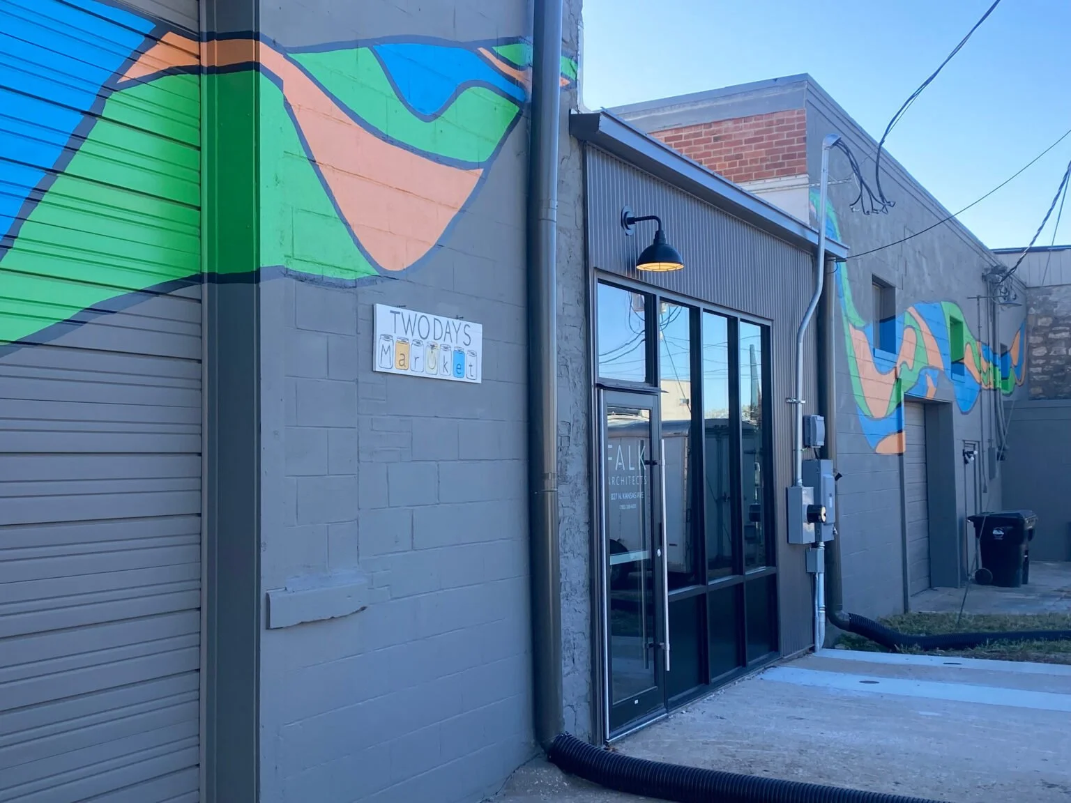 Green Screen Project/Topeka Youth Project Chalk Wall, Brooks Mural