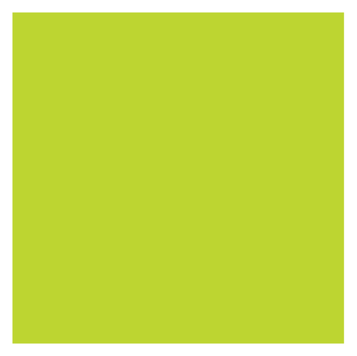Solid lime green square background with no objects or text.
