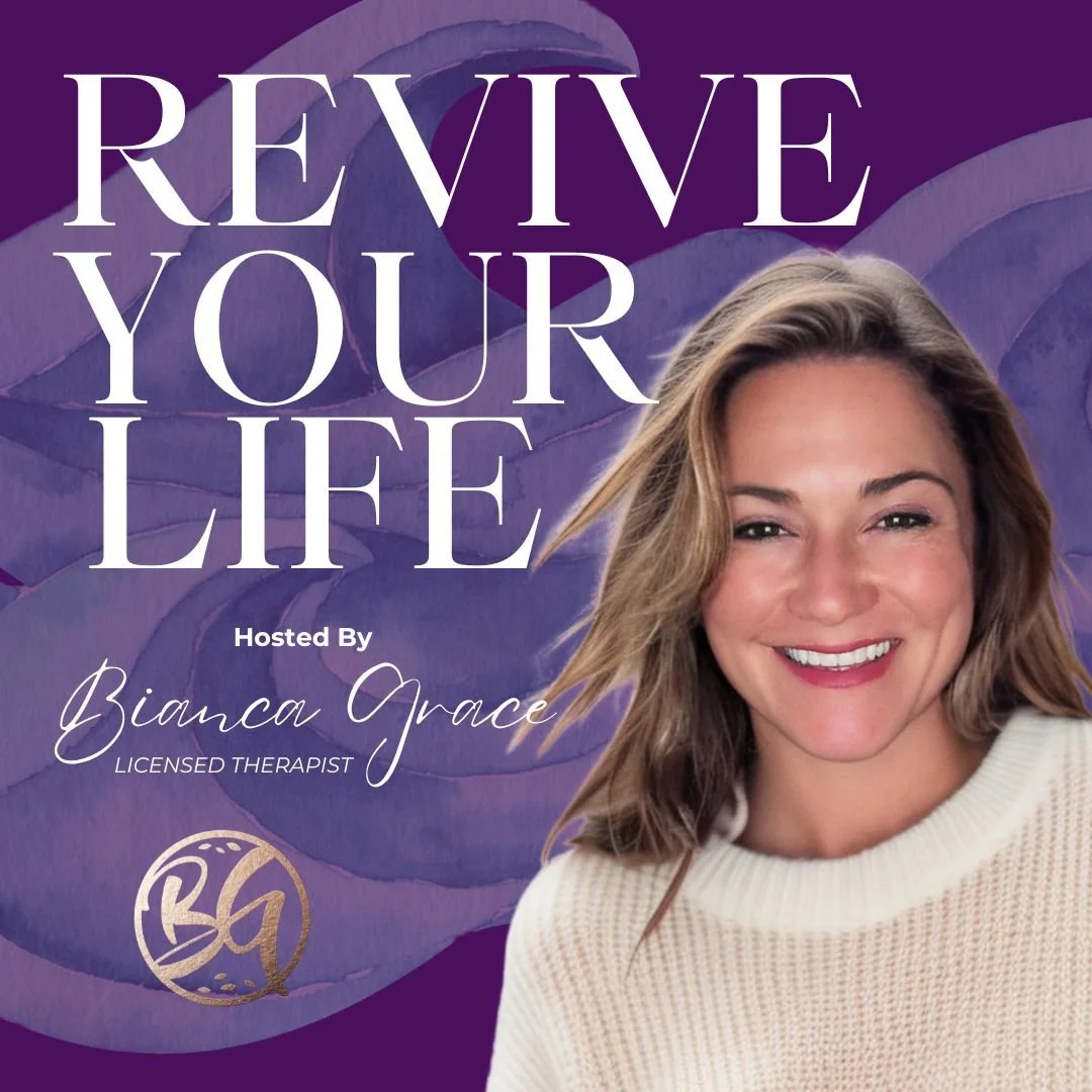 Revive Your Life Podcast Art. Coaching for Women Who are Empty Nesters.