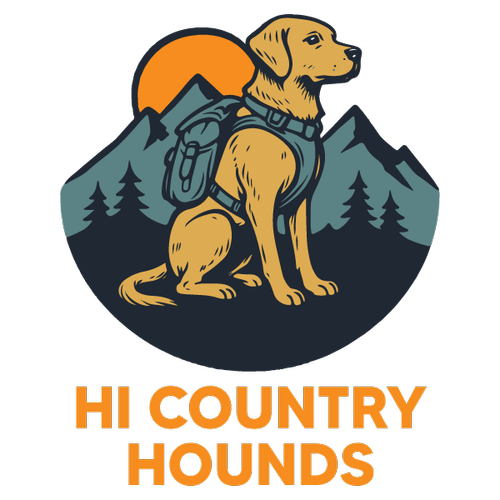 Hi Country Hounds logo with orange lettering