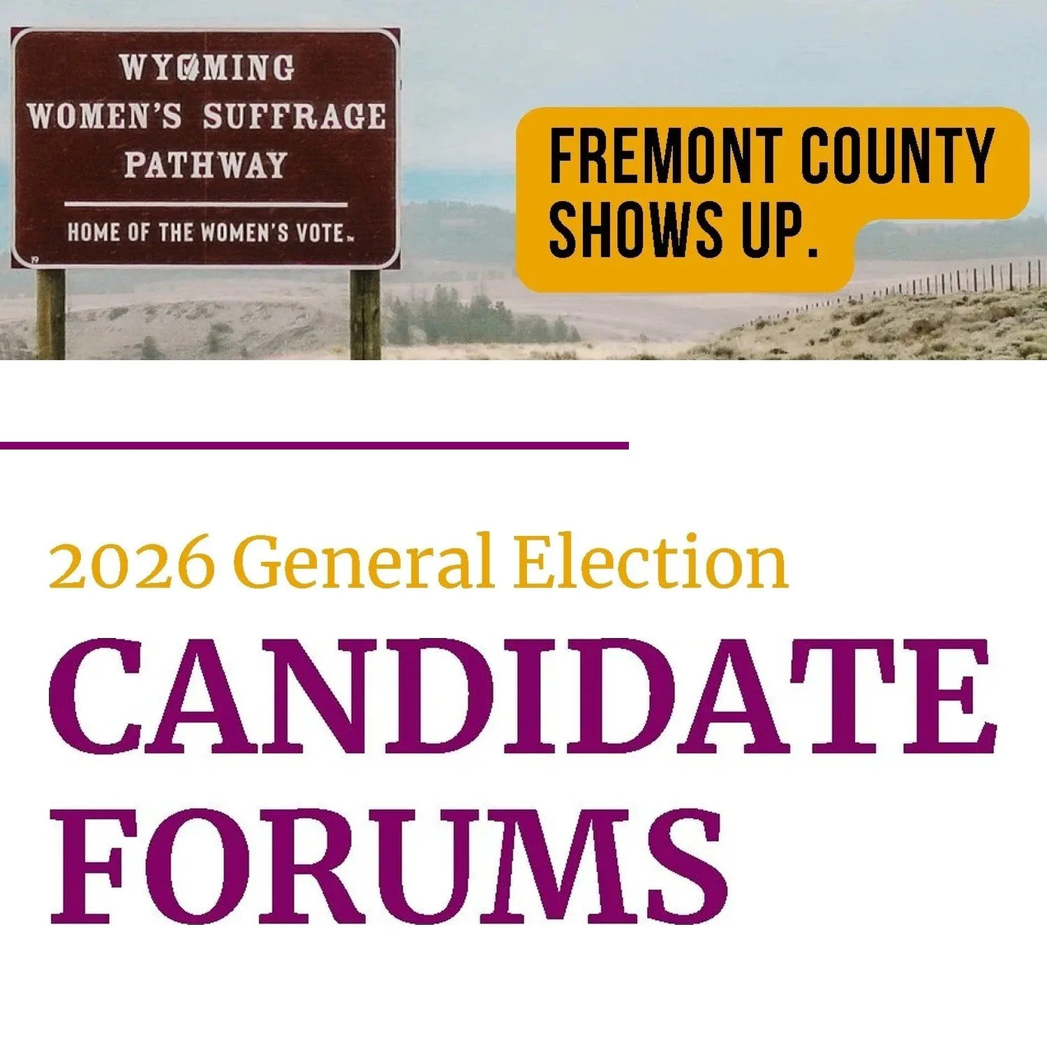 2026 General Election Candidate Forums