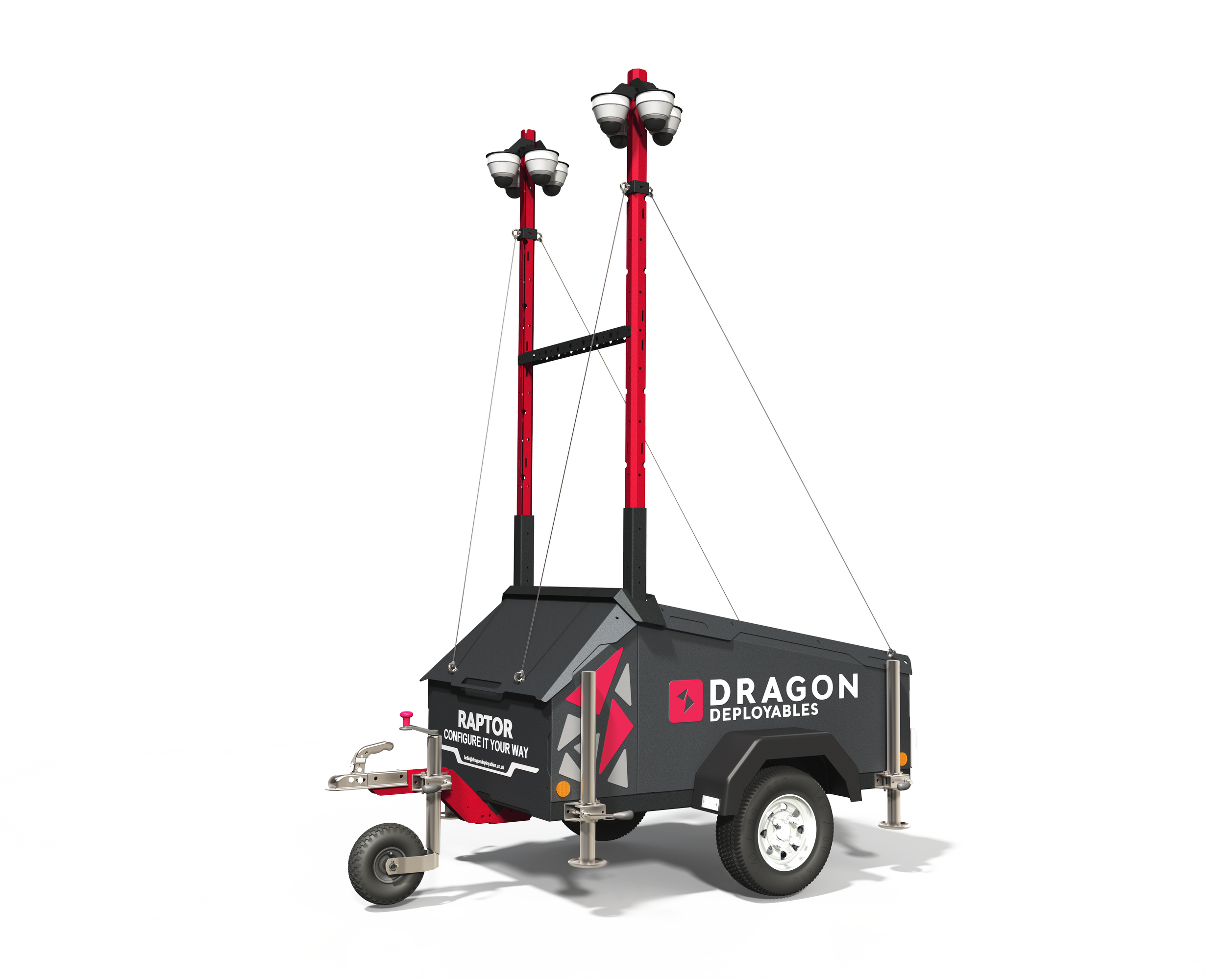 Dragon Deployables Raptor mobile CCTV tower