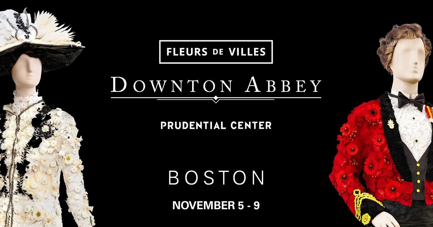The Petite Posy is delighted to announce our invitation to participate in Fleurs de Villes: Downton Abbey, an internationally celebrated floral exhibition arriving at the Prudential Center in Boston this November.

This prestigious showcase brings to