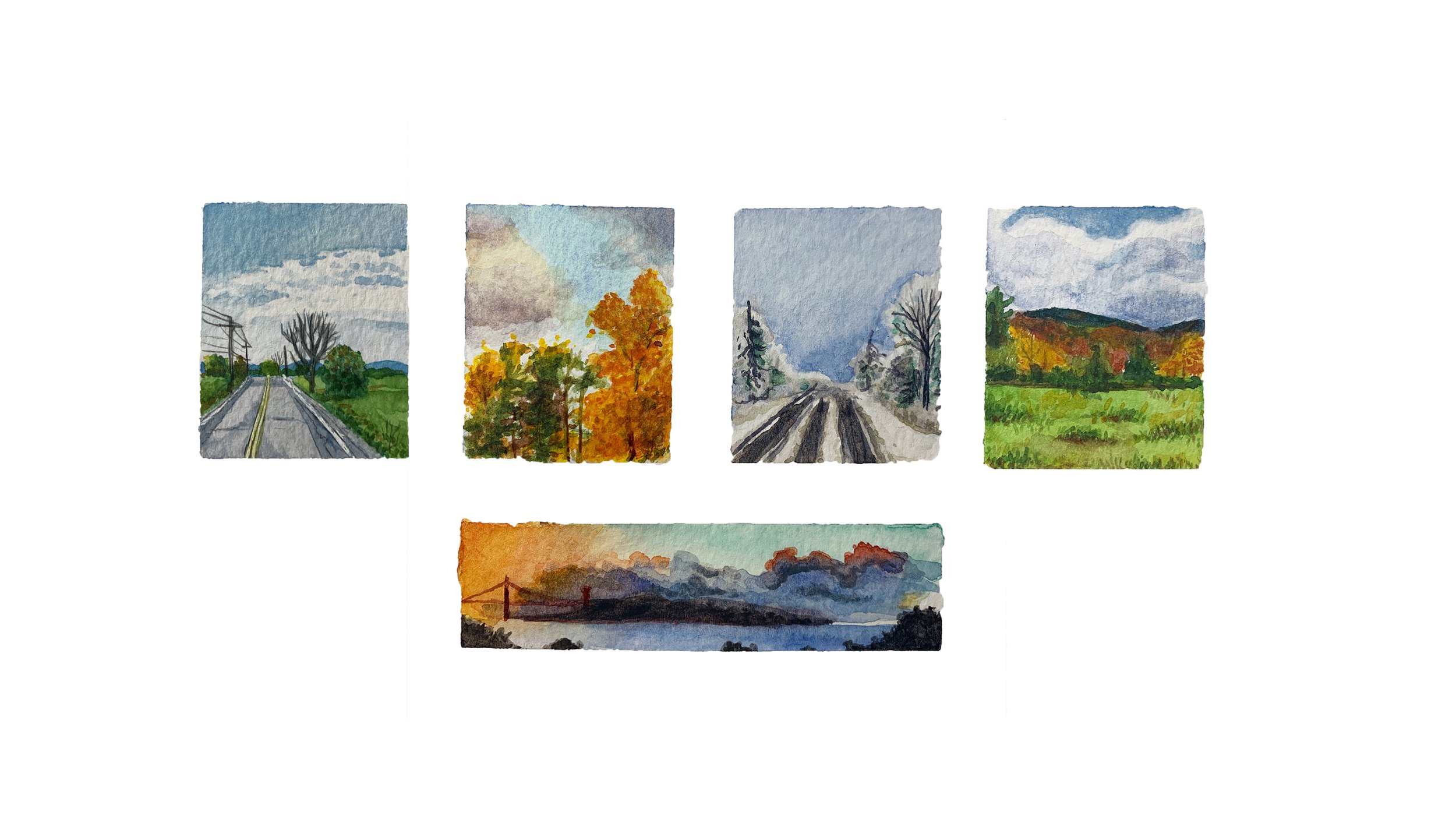 Watercolor landscapes