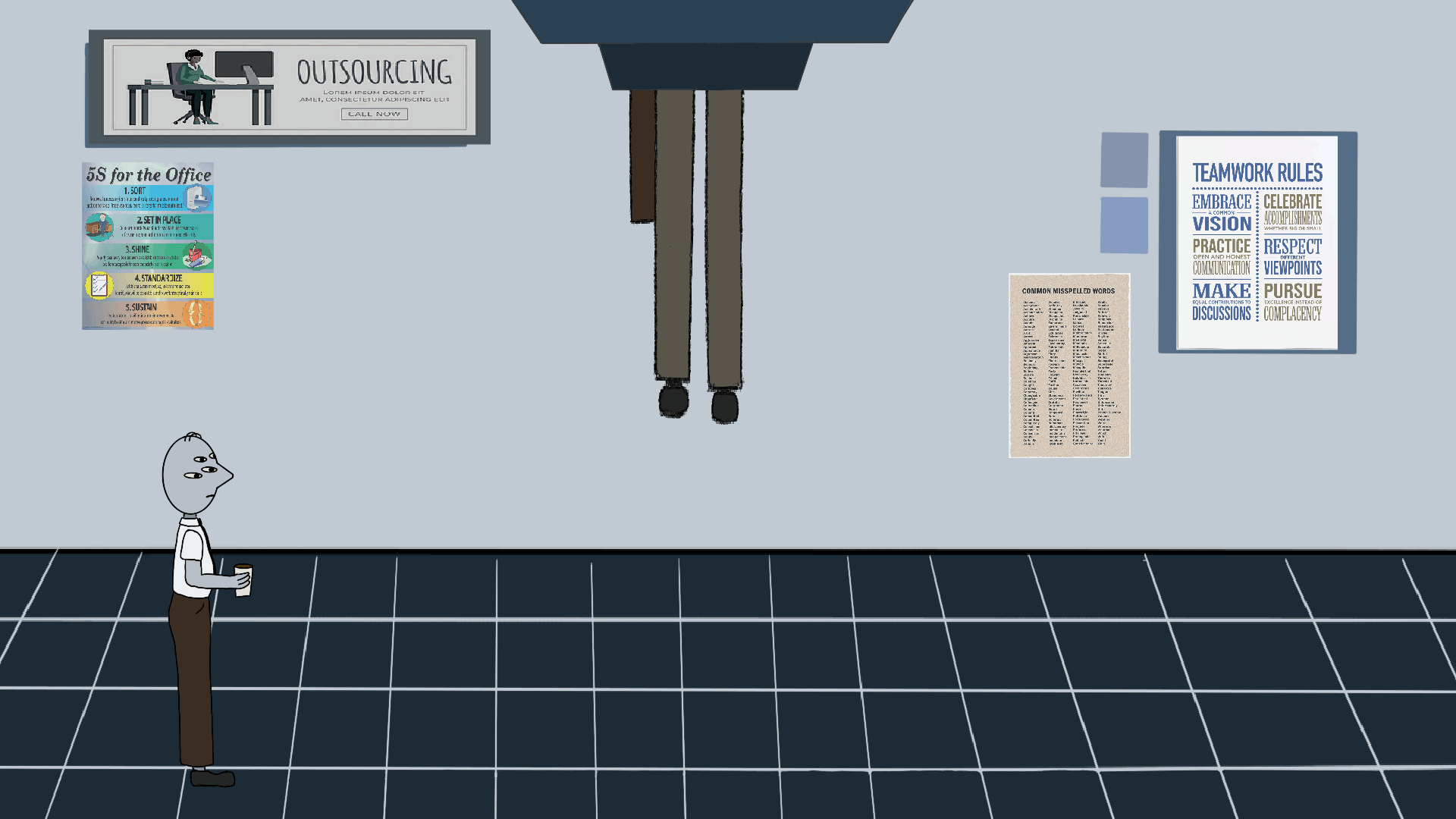 Working Hard (Or Hardly Working) shares the average day in the office for Mr. Cyclops. 