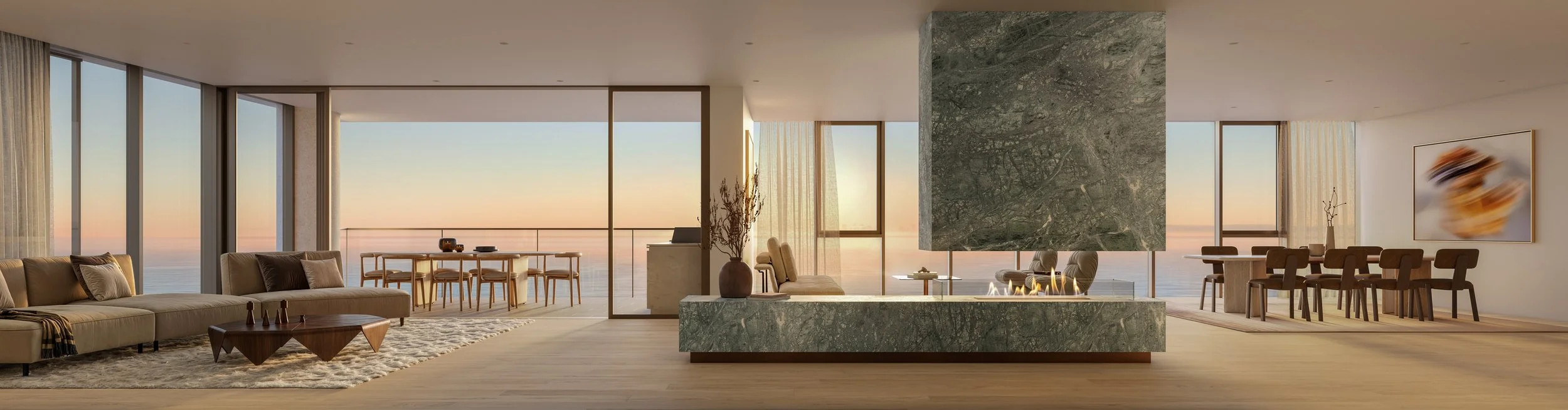 I19_Penthouse Full Dining Living Fireplace.jpg