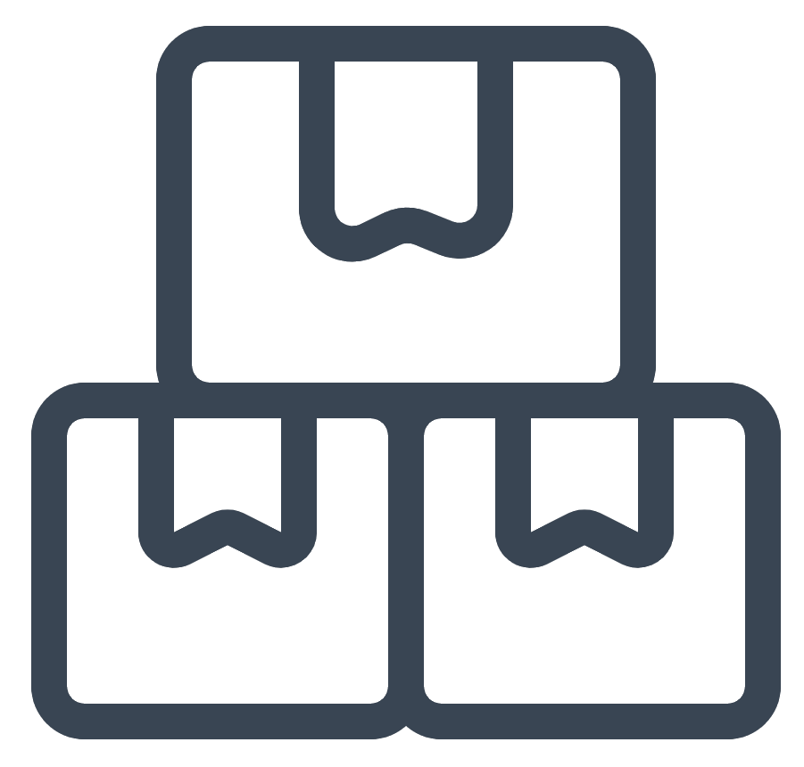 Icon of a stack of boxes