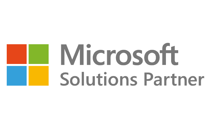 Microsofts logo - an icon with 4 coloured squares in a grid and the word Microsoft next to it