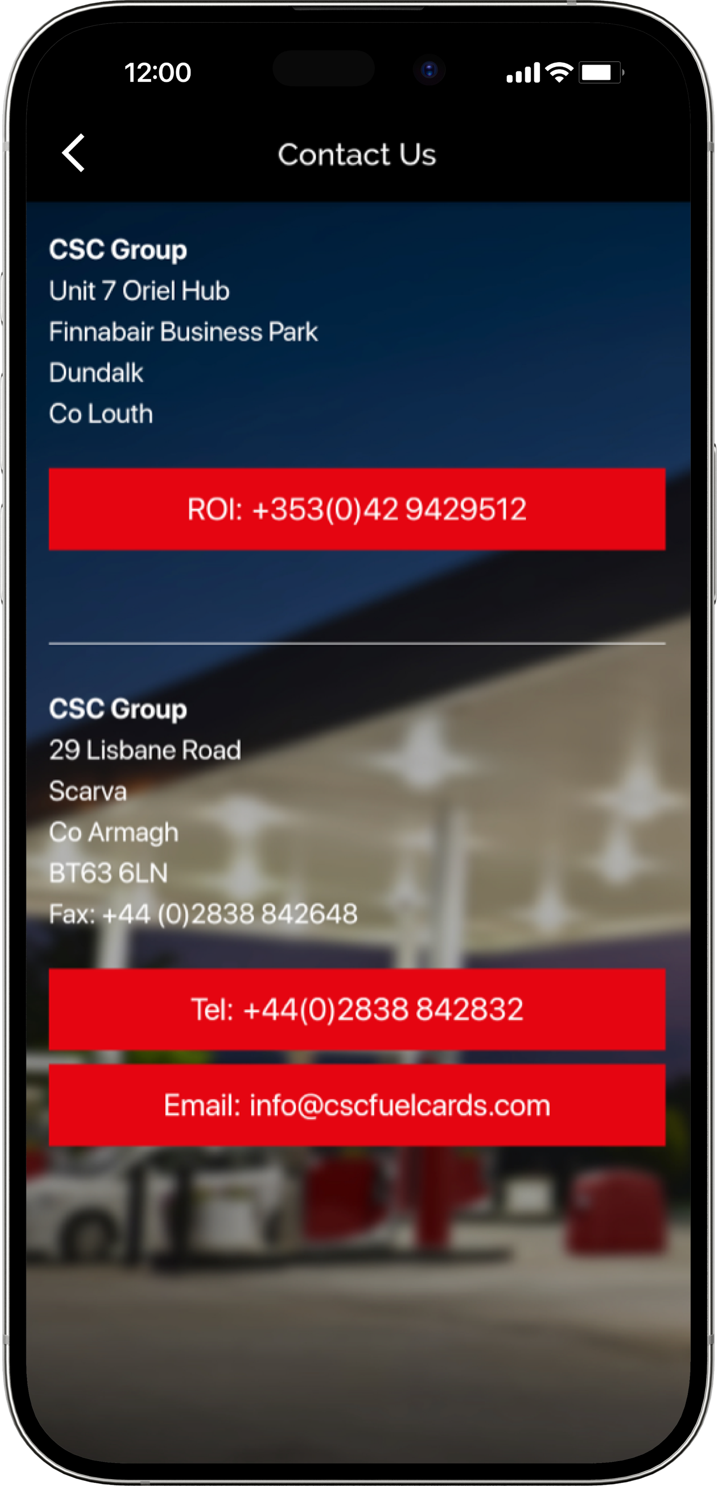 csc fuels app contact us