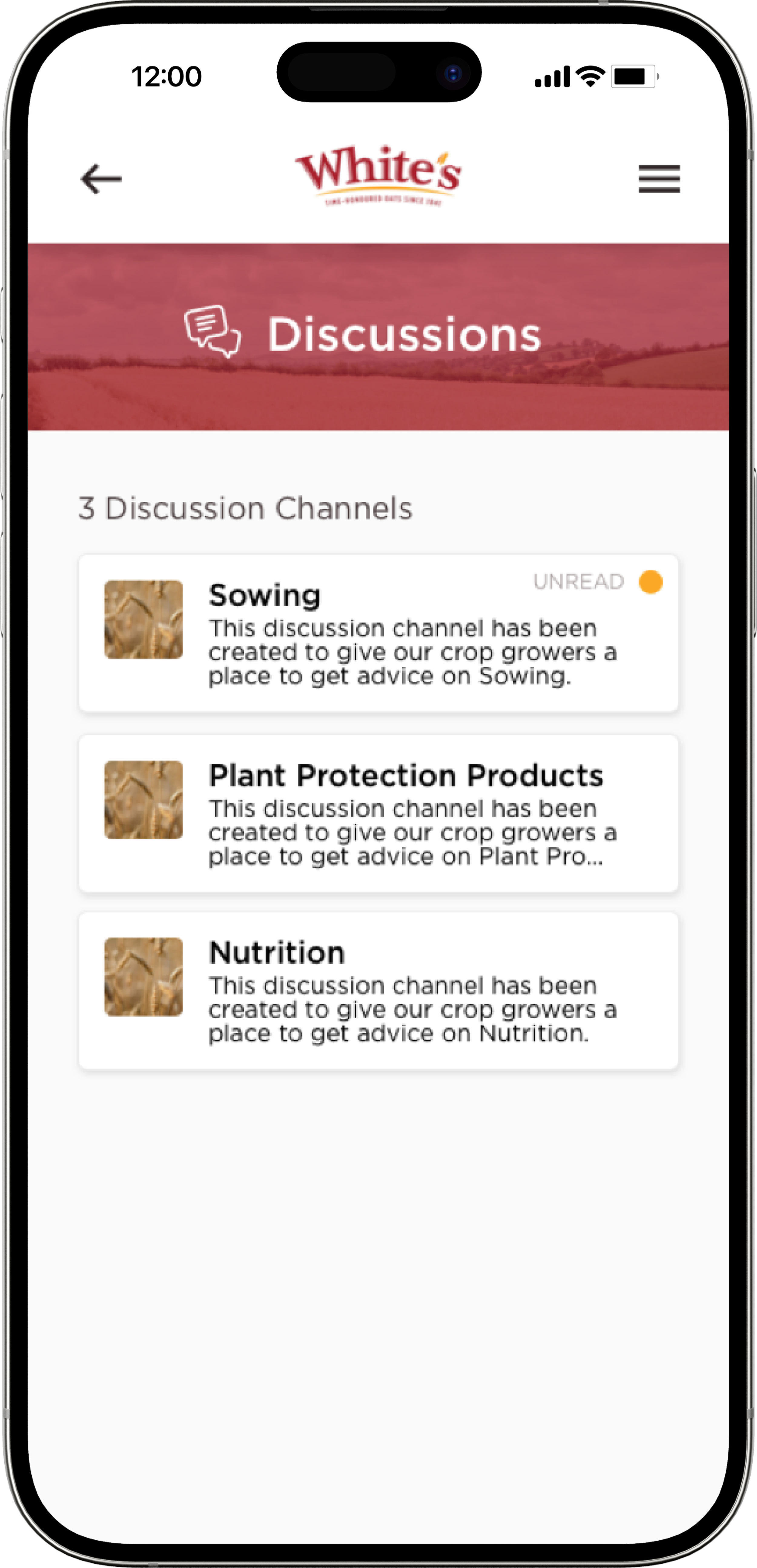 white's oats mobile app discussions