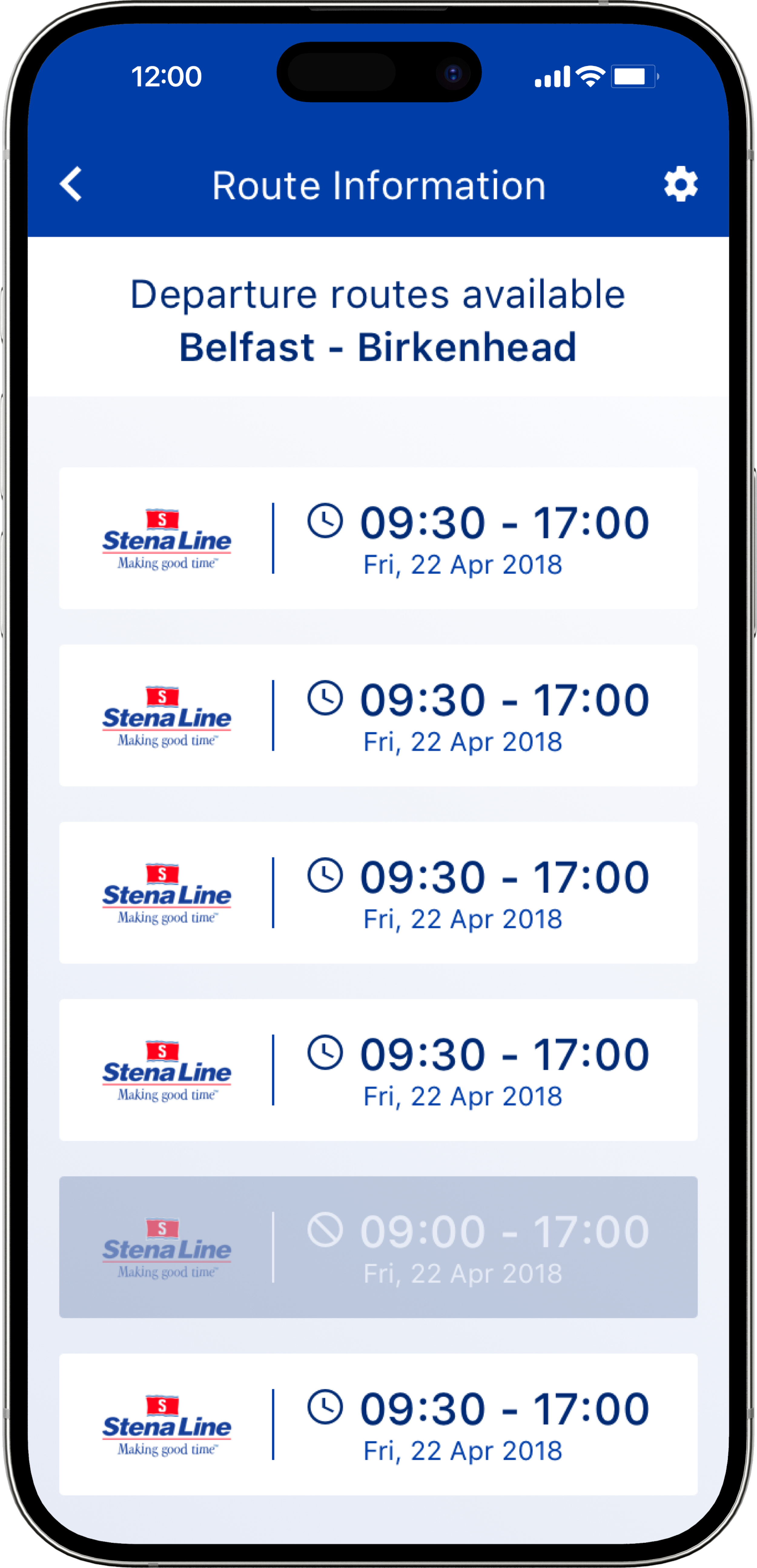 derry bros shipping route information