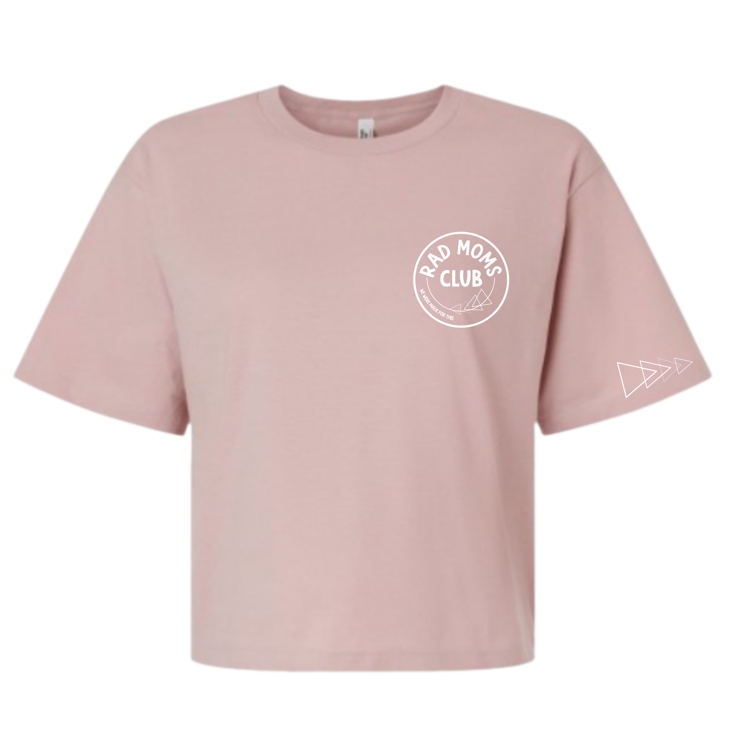 Boxy Tee Triangle Circle Logo Blush - Front.png