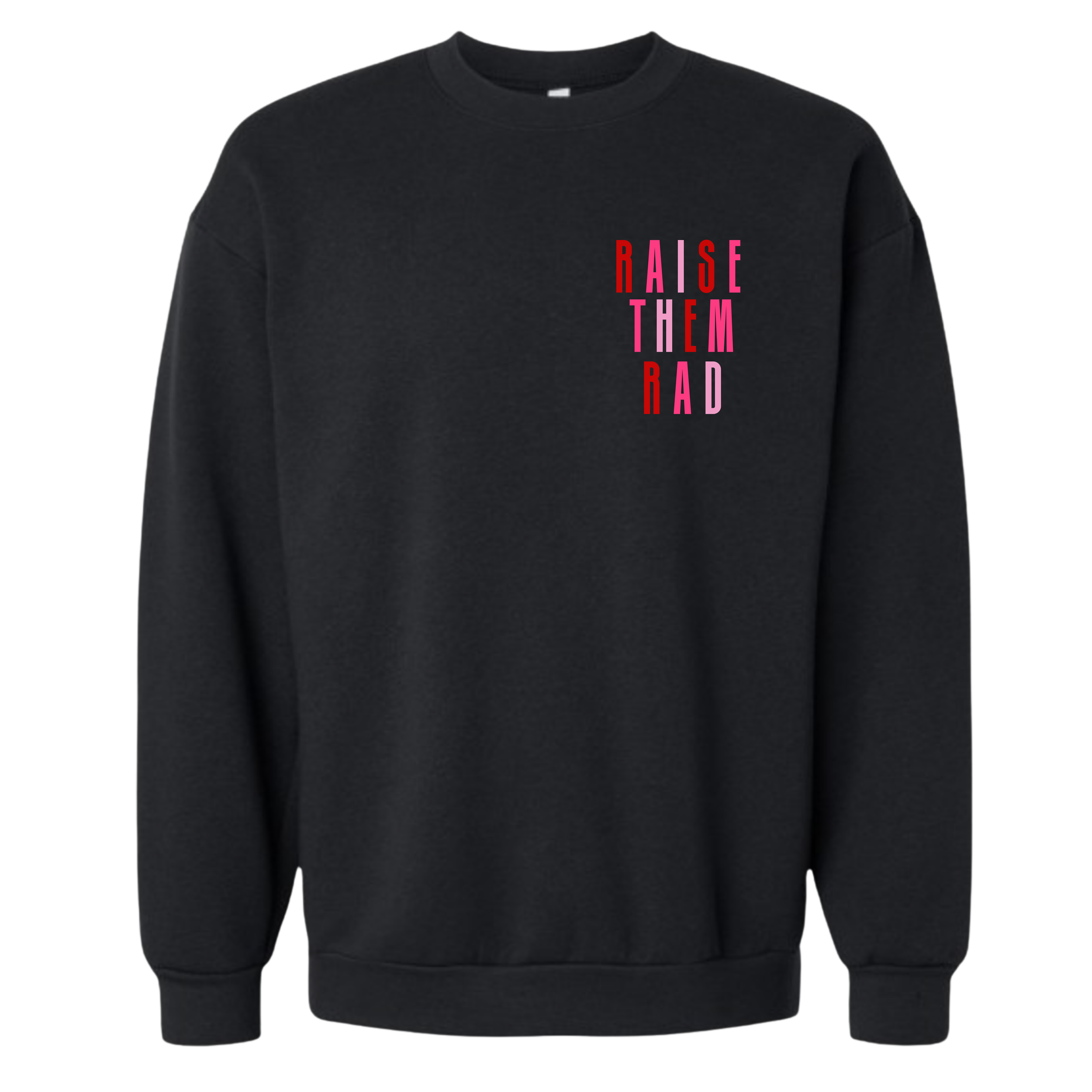 Raise Them Rad SS - Black - Front.png