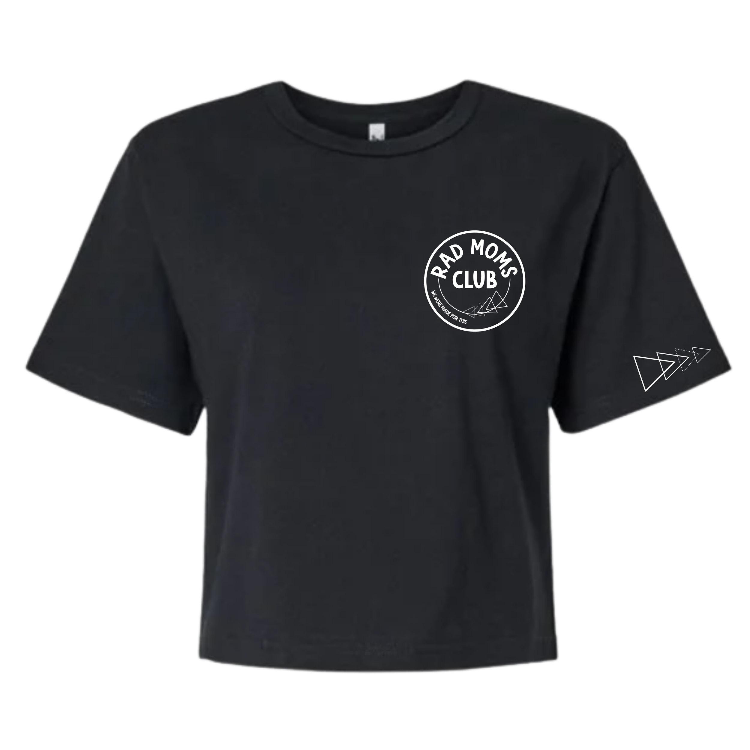 Boxy Tee Triangle Circle Logo Black - Front.png