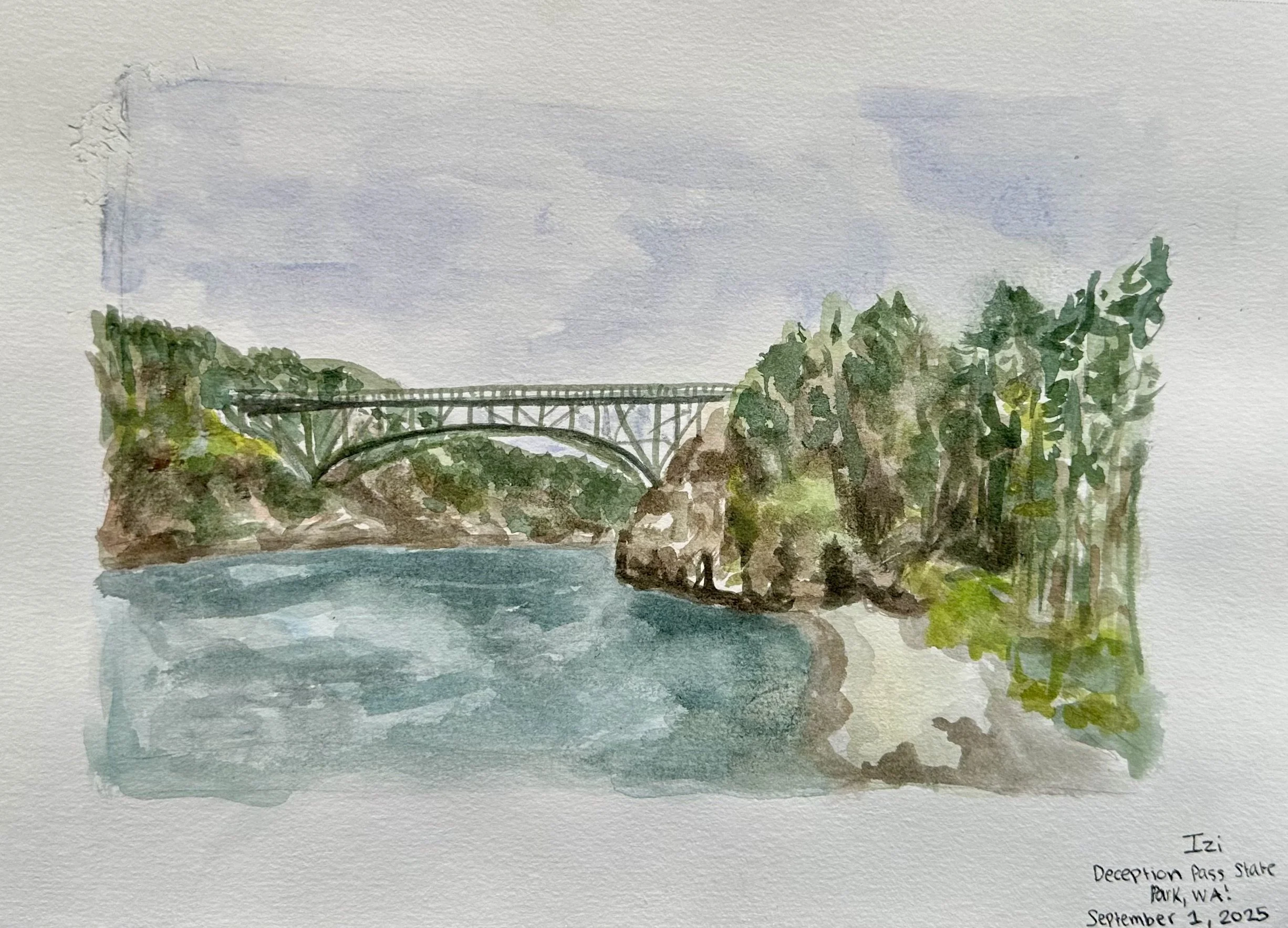9x12 watercolour on paper