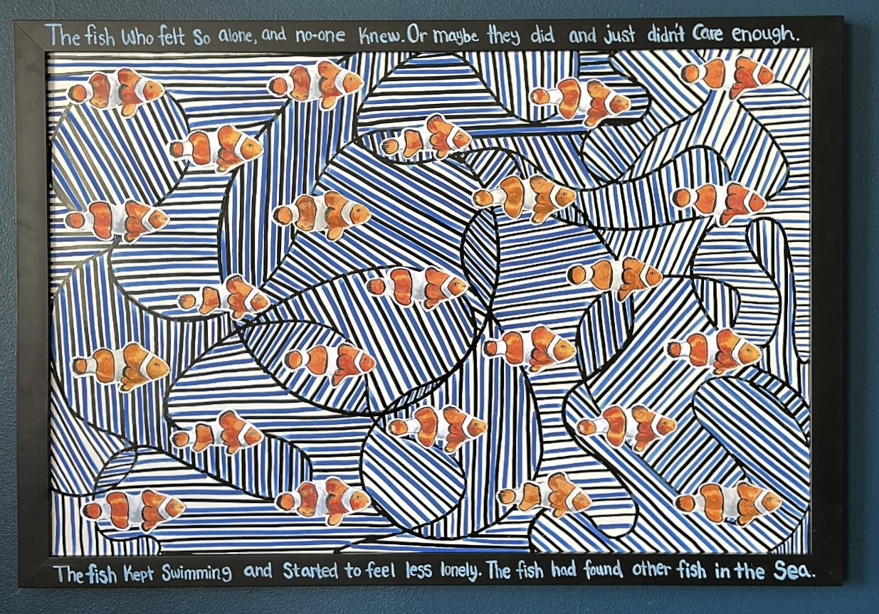 32 x 22 Marker & Acrylic on Poster Paper