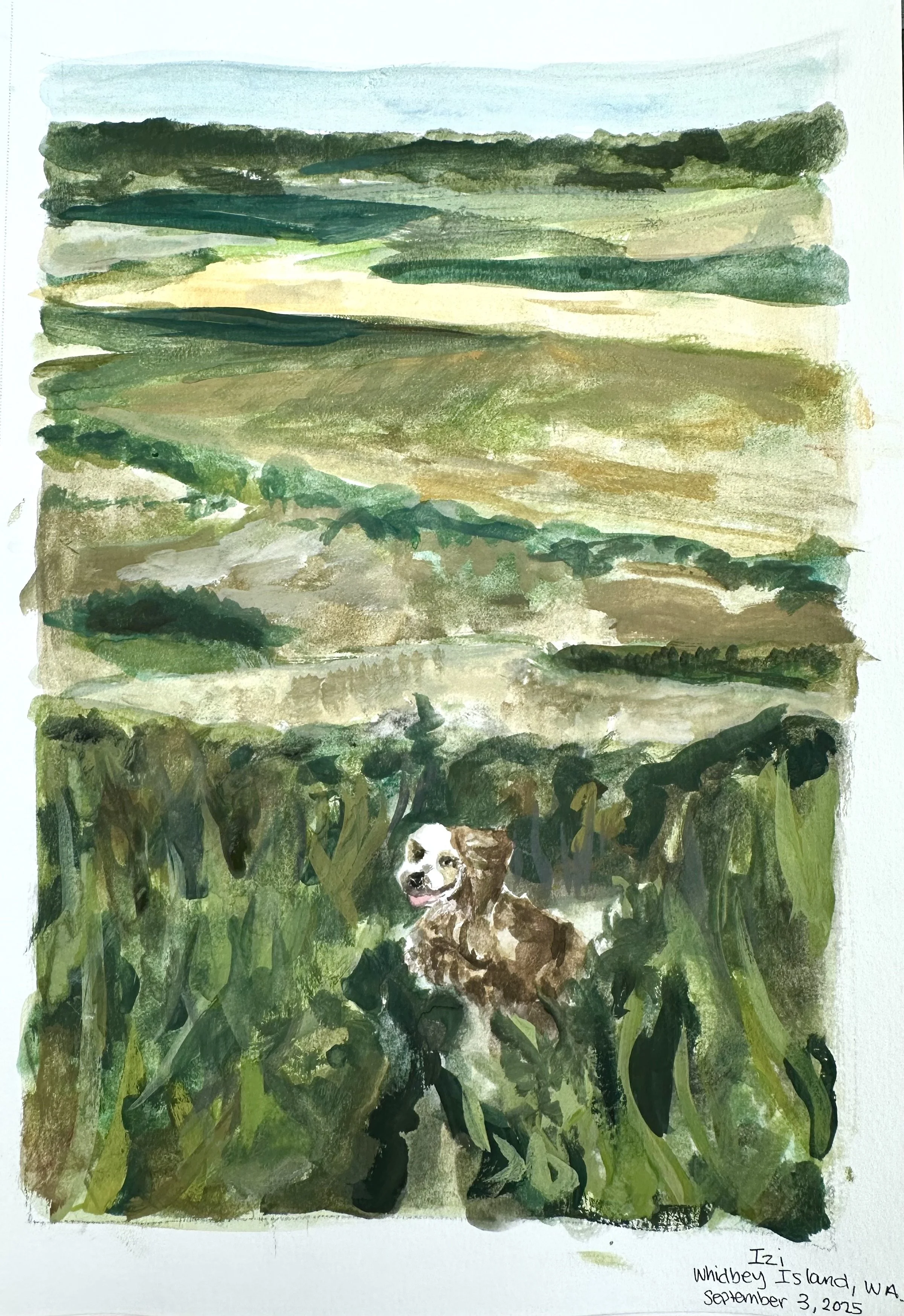 9x12 guoache on paper