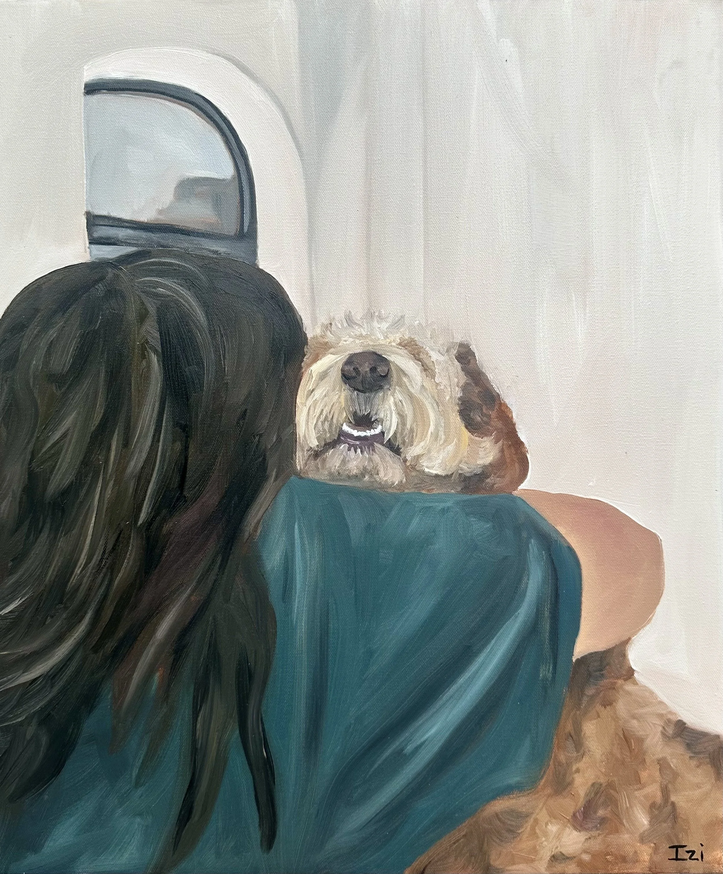 Wiv Hugs : Oil on Canvas