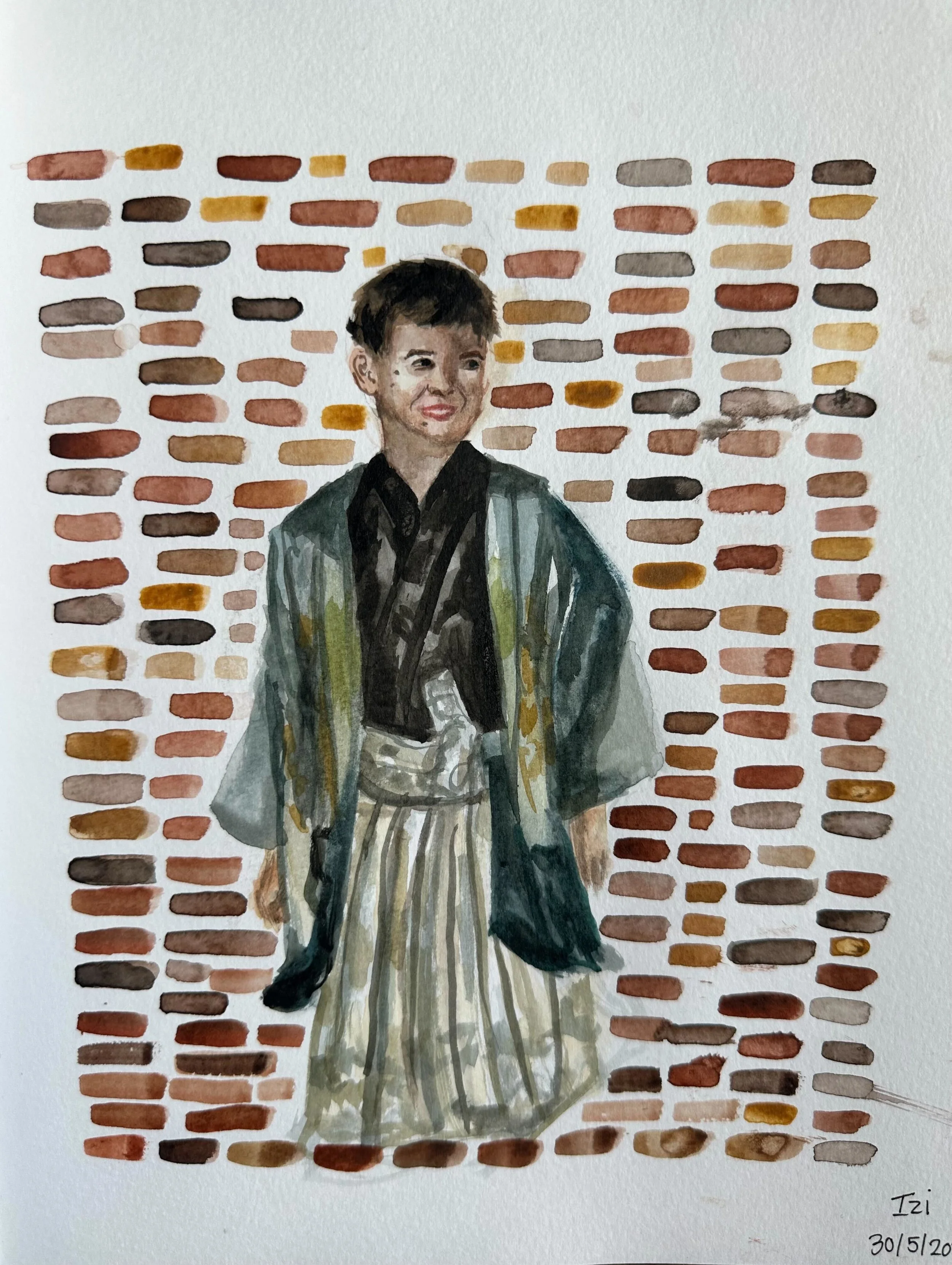Gene: 8x11 Watercolour on Paper